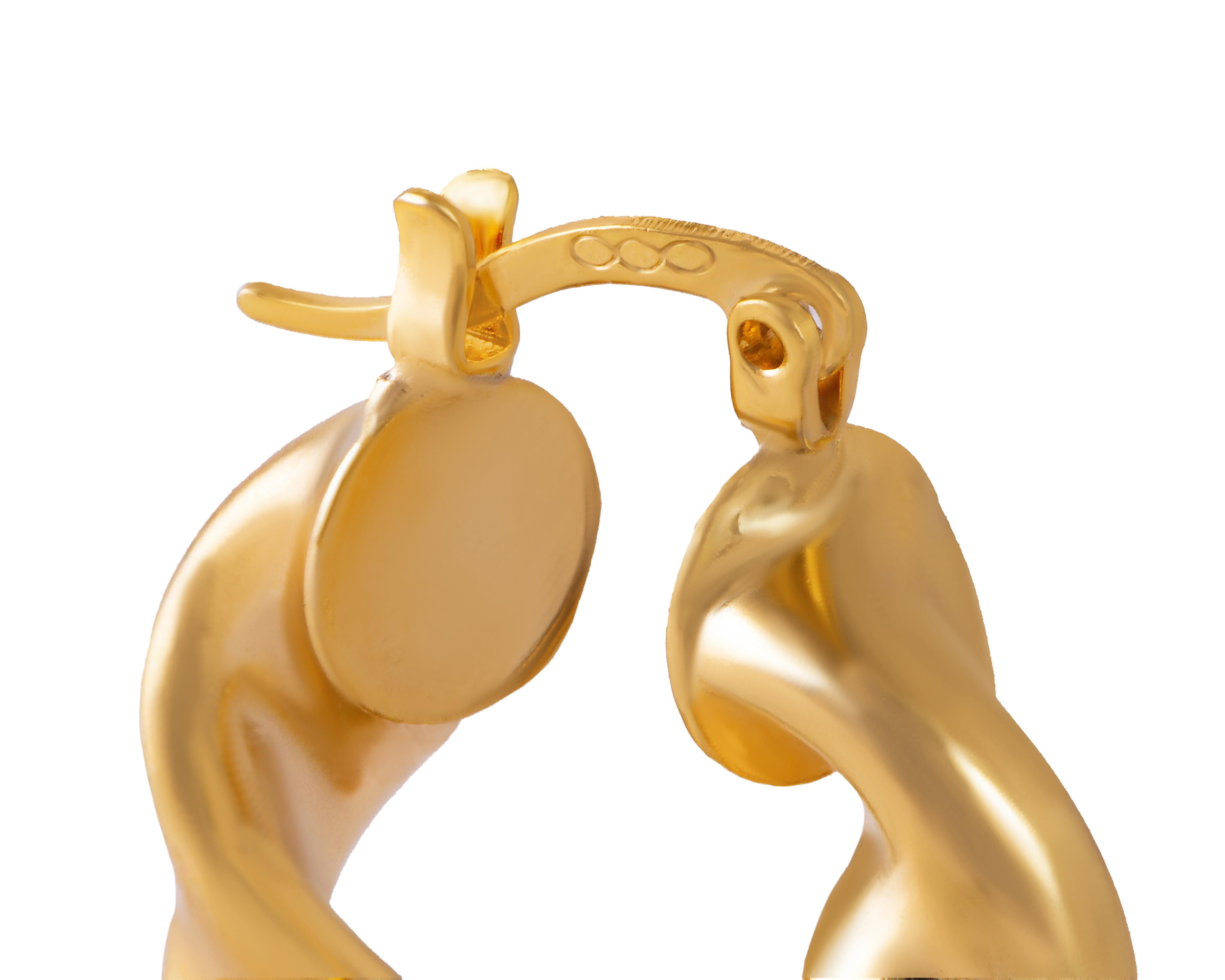 Foto 5 pulgar | Arracadas de Chapa de Oro 18K Unlimited By OB