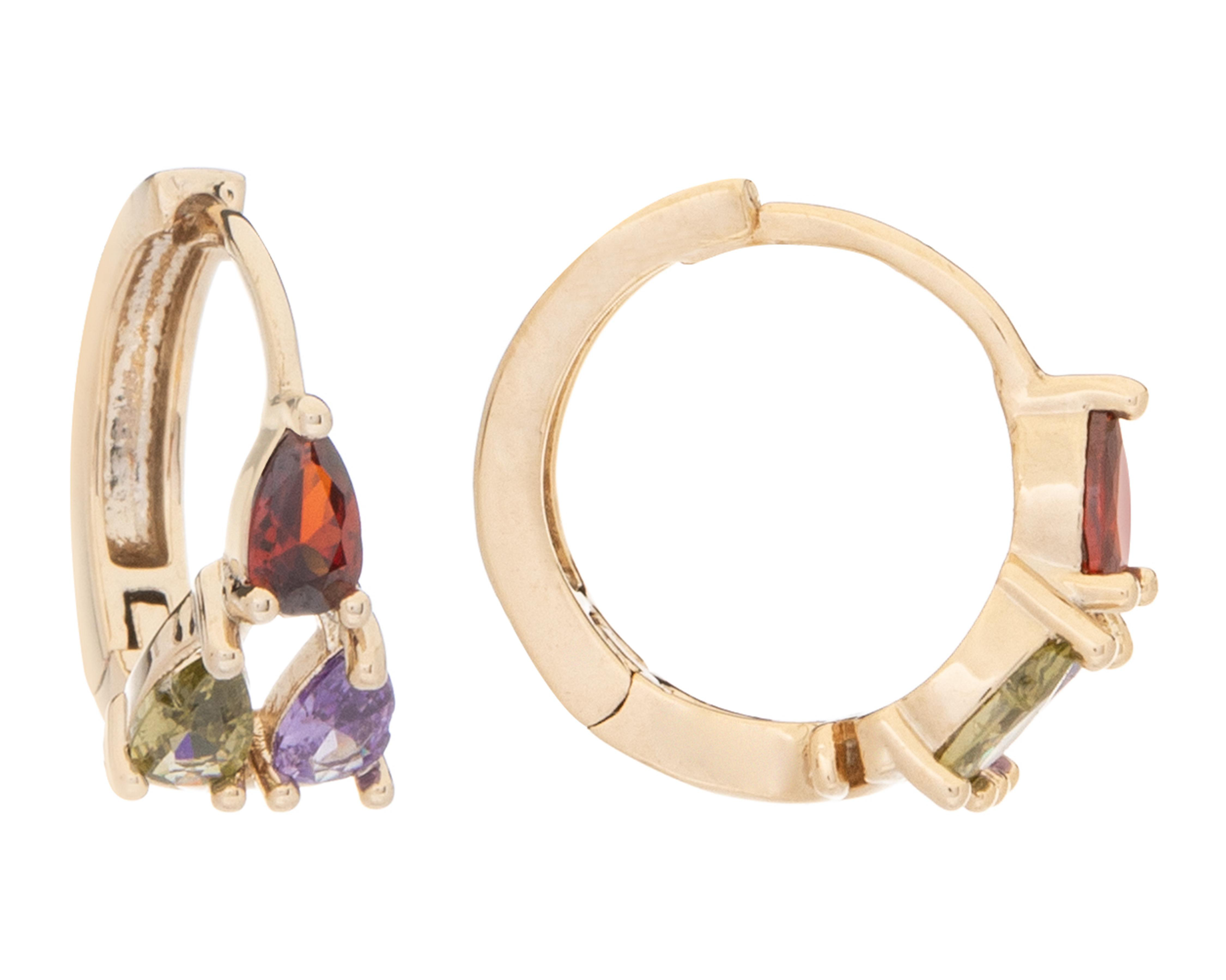 Foto 1 | Aretes de Chapa de Oro 18K Petra