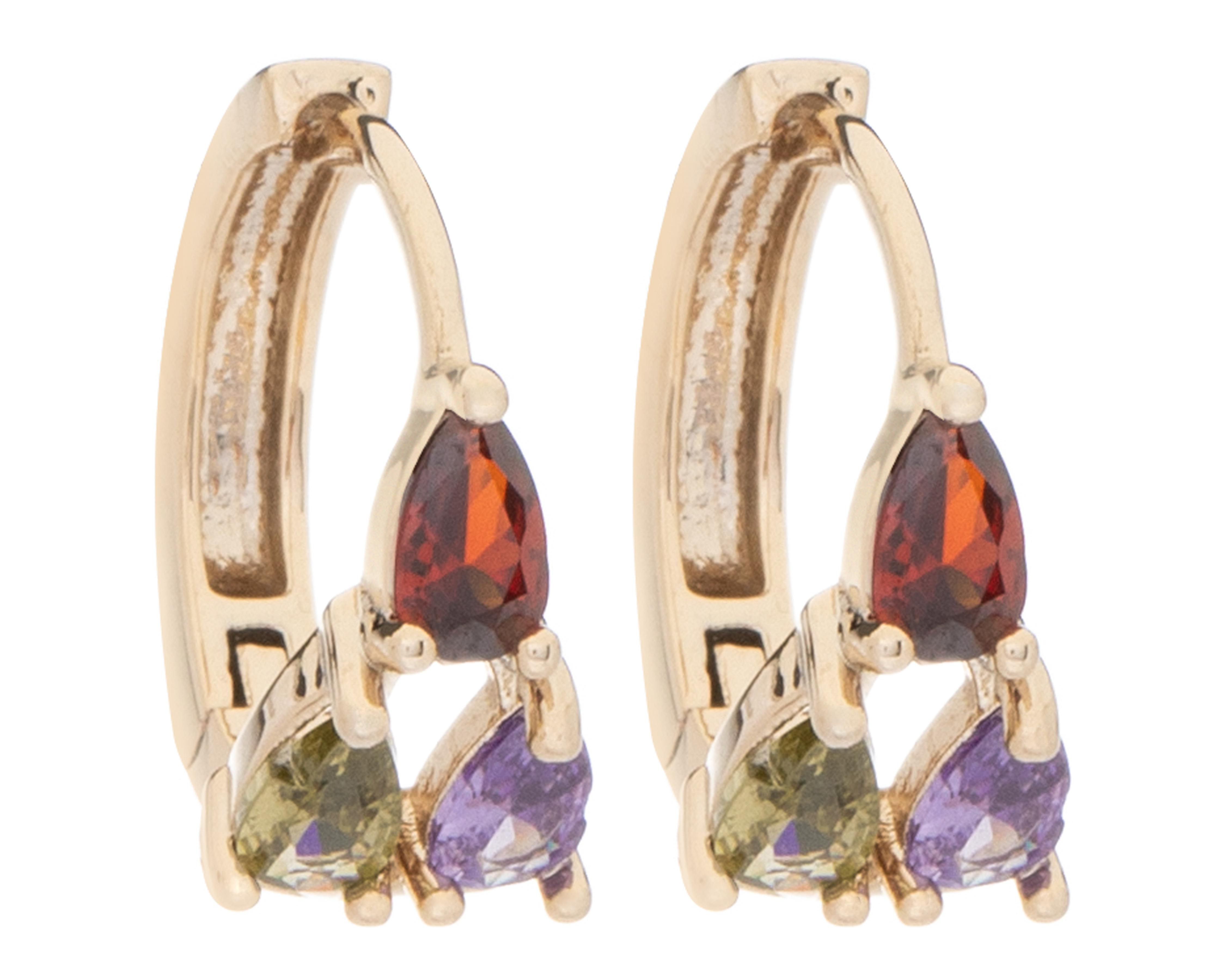 Foto 2 | Aretes de Chapa de Oro 18K Petra