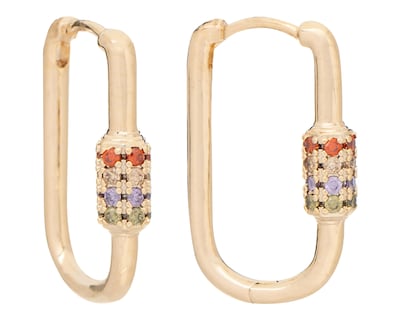 Foto 1 | Aretes de Chapa de Oro 18K Petra