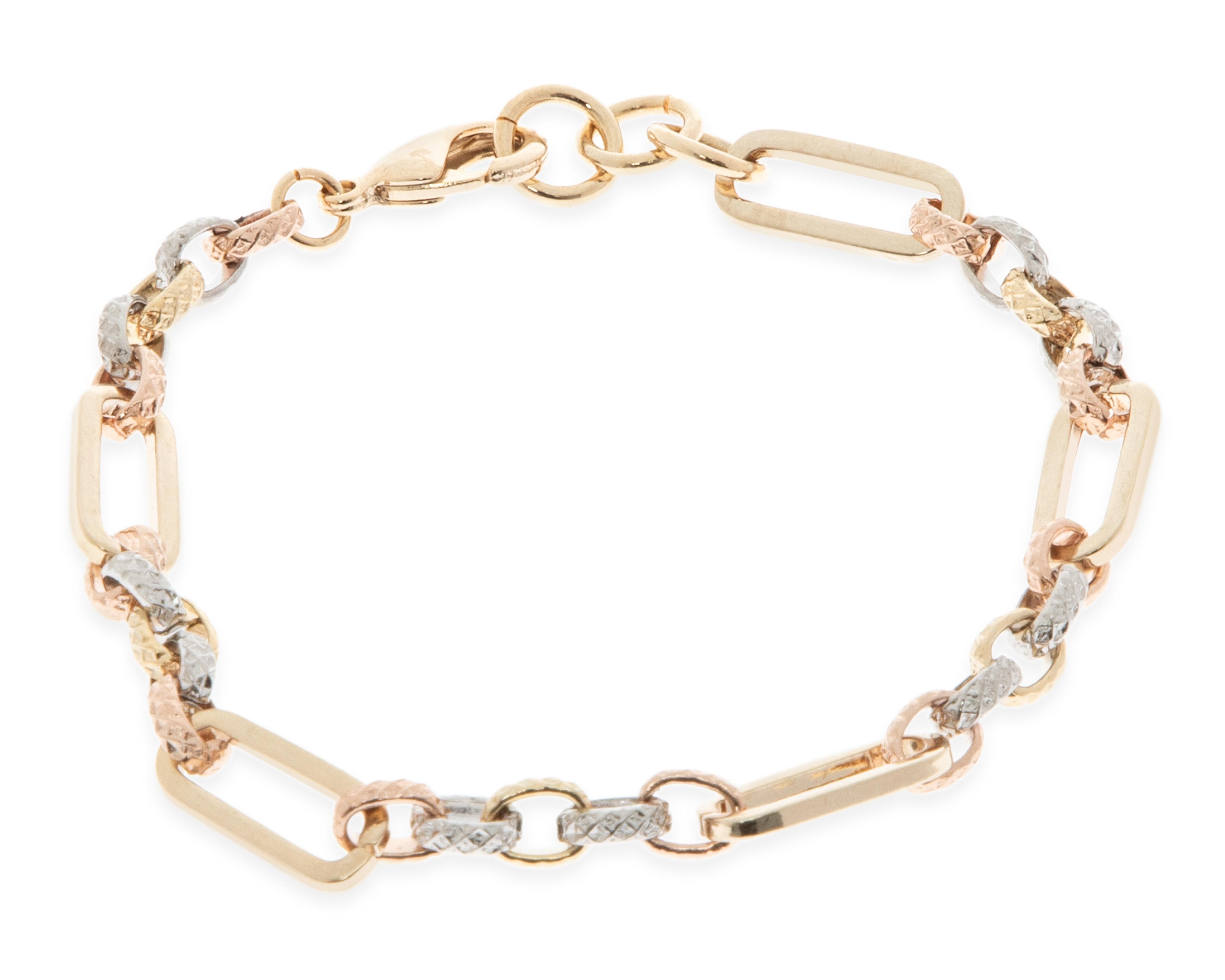 Foto 2 pulgar | Pulsera de Chapa de Oro 18K Petra