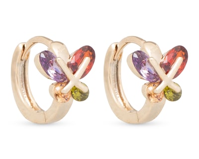 Foto 2 | Aretes de Chapa de Oro 18K Petra