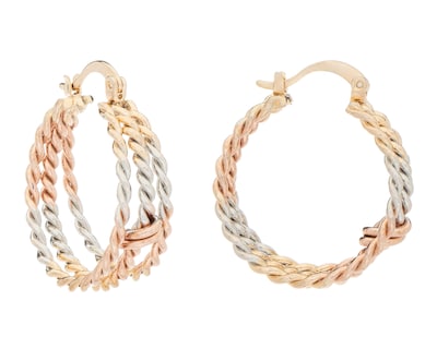Foto 1 | Aretes de Chapa de Oro 18K Petra