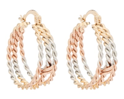 Foto 2 | Aretes de Chapa de Oro 18K Petra