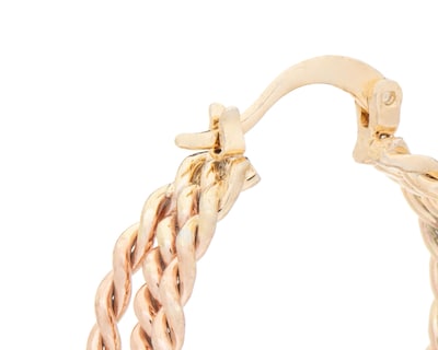 Foto 3 | Aretes de Chapa de Oro 18K Petra