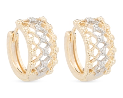 Foto 2 | Aretes de Chapa de Oro 18K Petra