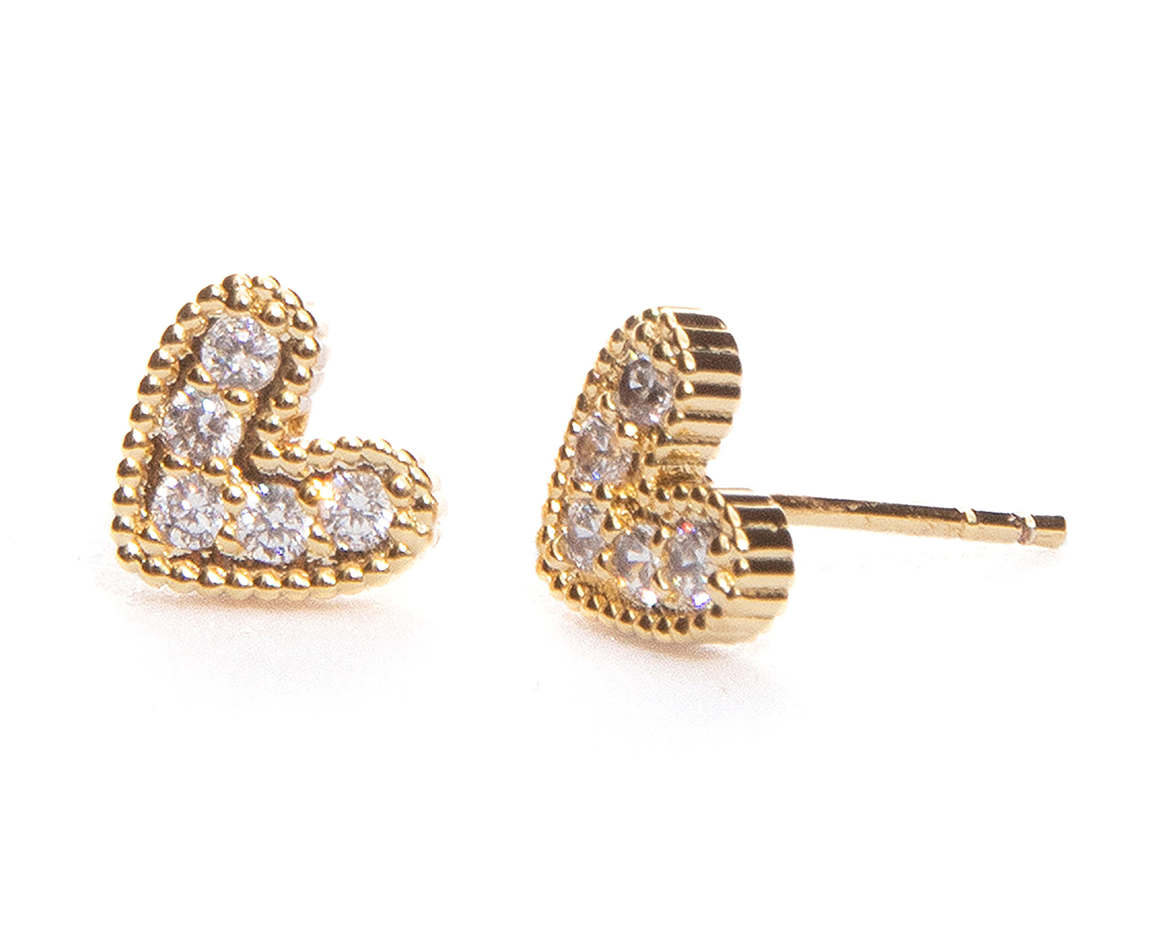 Foto 2 pulgar | Aretes de Chapa de Oro 18K Girondela
