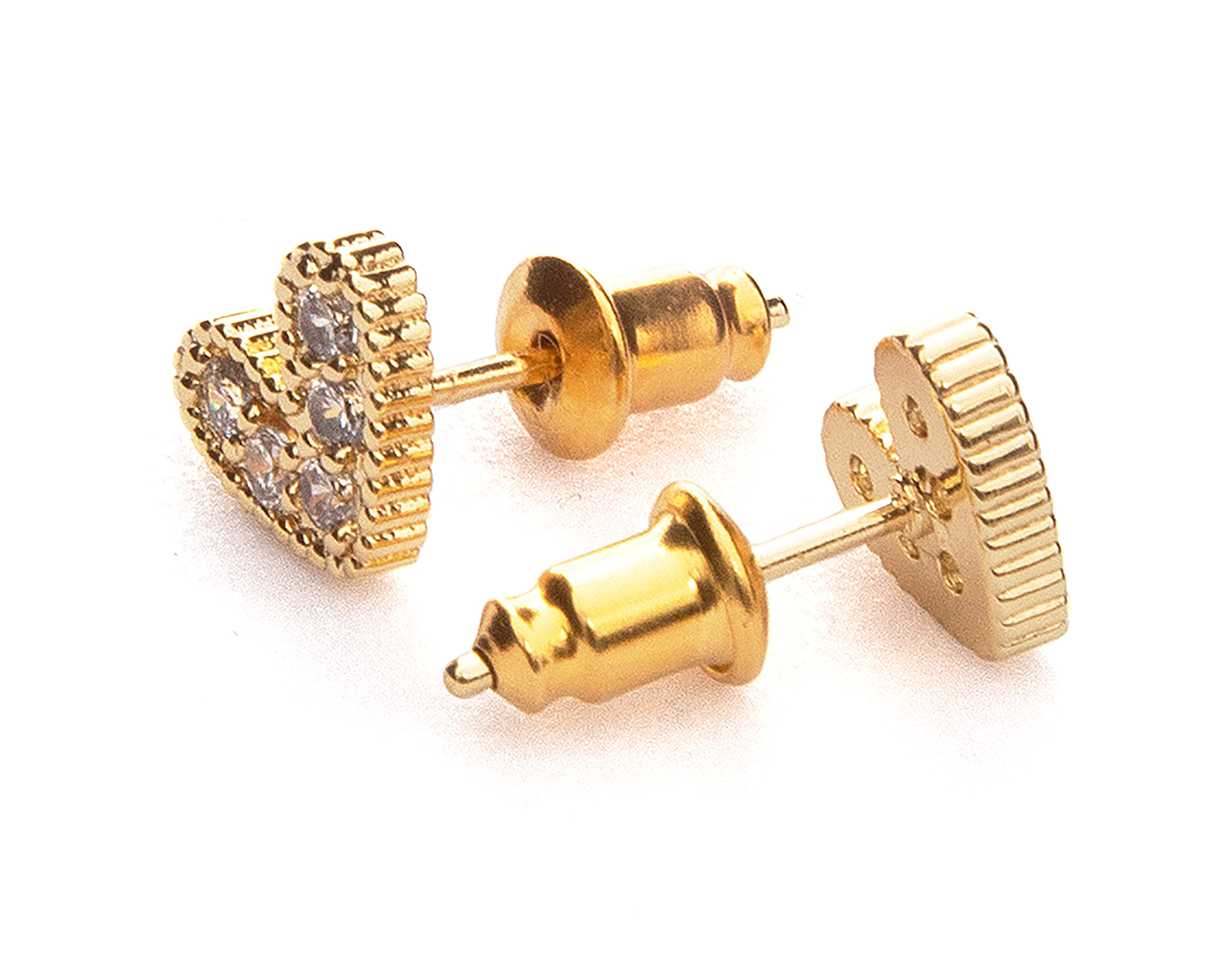 Foto 3 pulgar | Aretes de Chapa de Oro 18K Girondela
