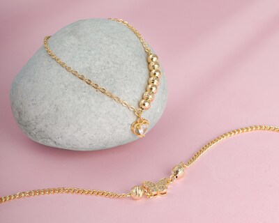 Foto 5 | Pulsera de Chapa de Oro 18K Plafer