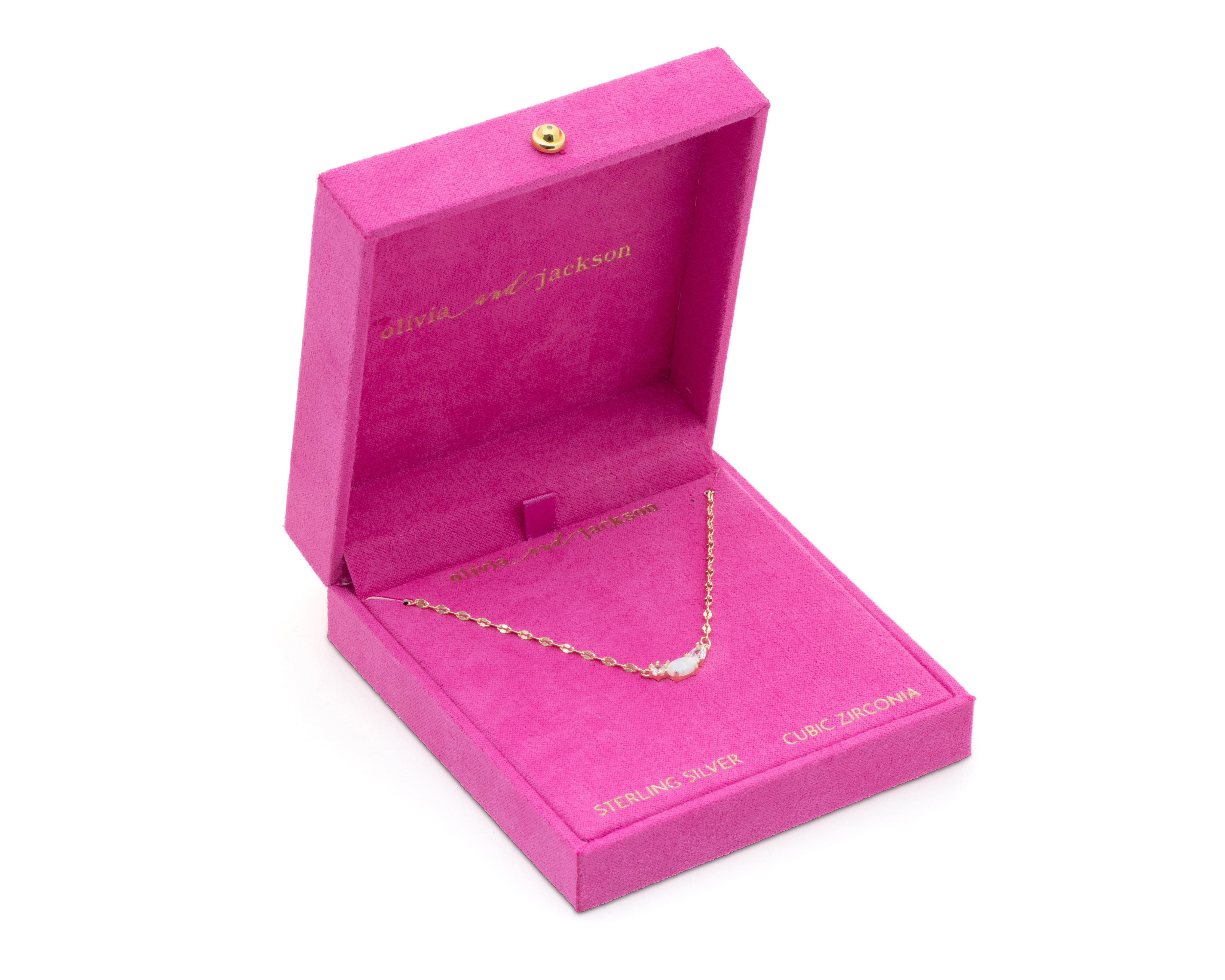Foto 6 pulgar | Collar de Plata Olivia And Jackson