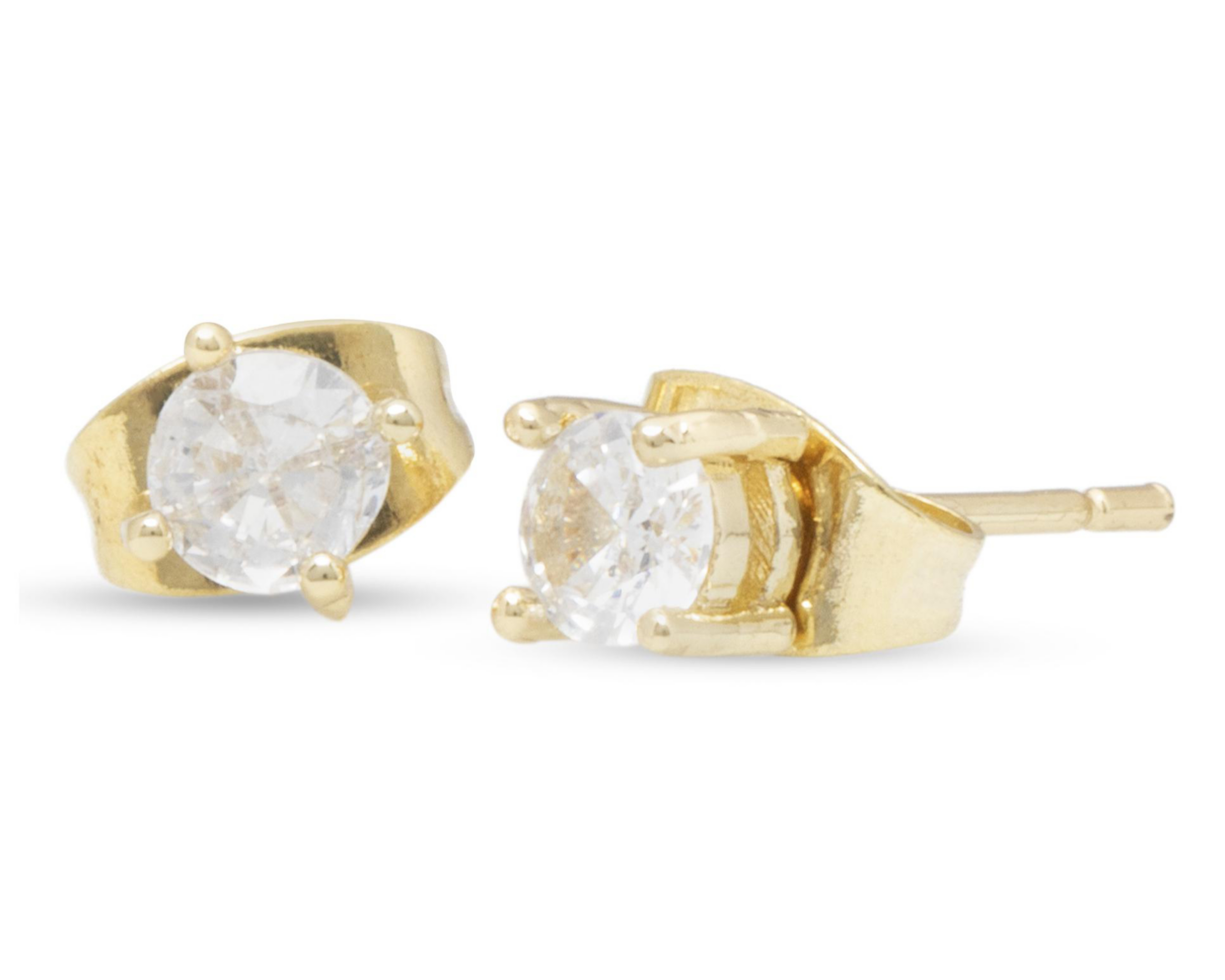 Foto 3 pulgar | Aretes de Chapa de Oro Olivia And Jackson 3 Pares