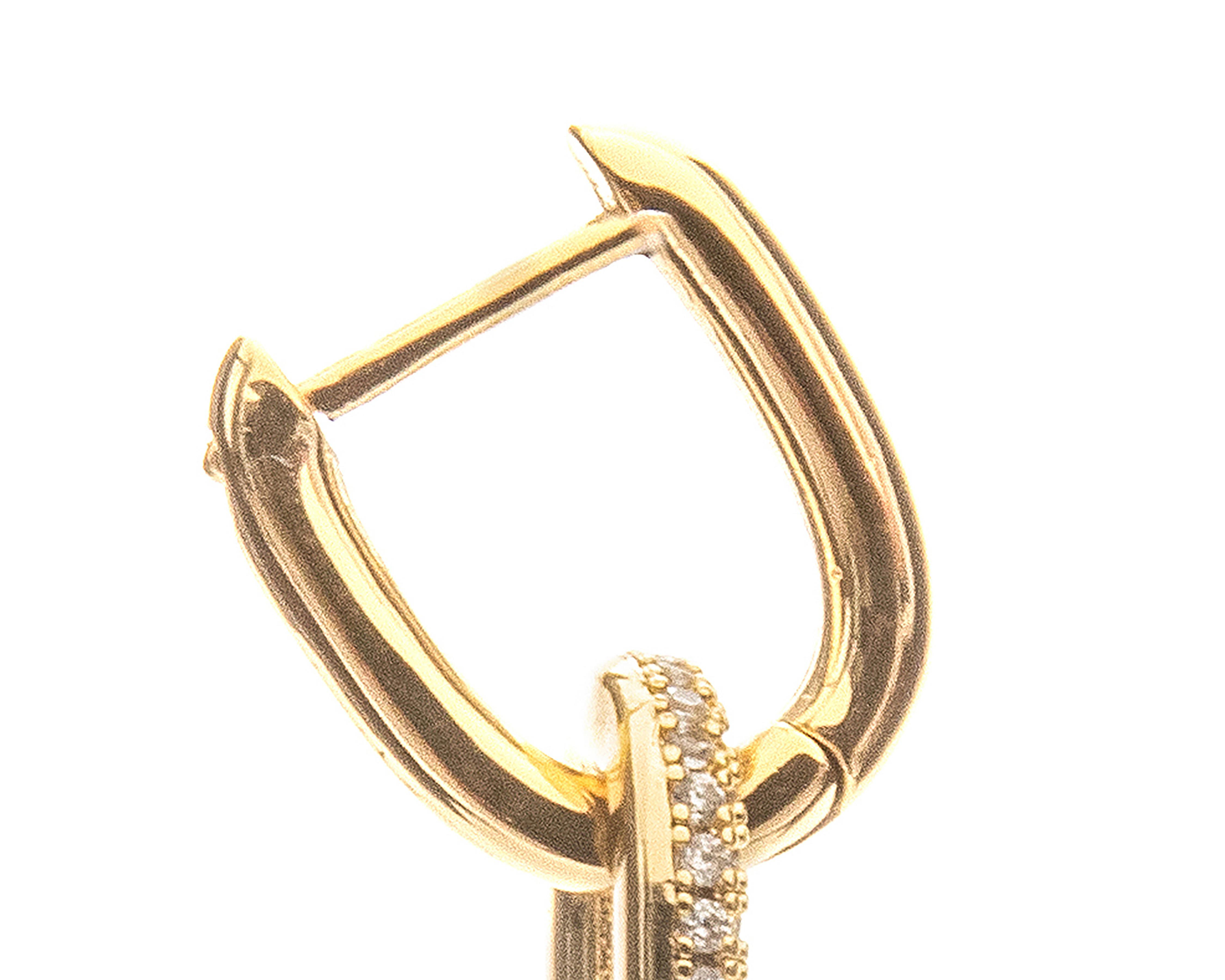 Foto 3 | Arracadas de Chapa de Oro 18K Girondela