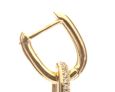Foto 3 | Arracadas de Chapa de Oro 18K Girondela