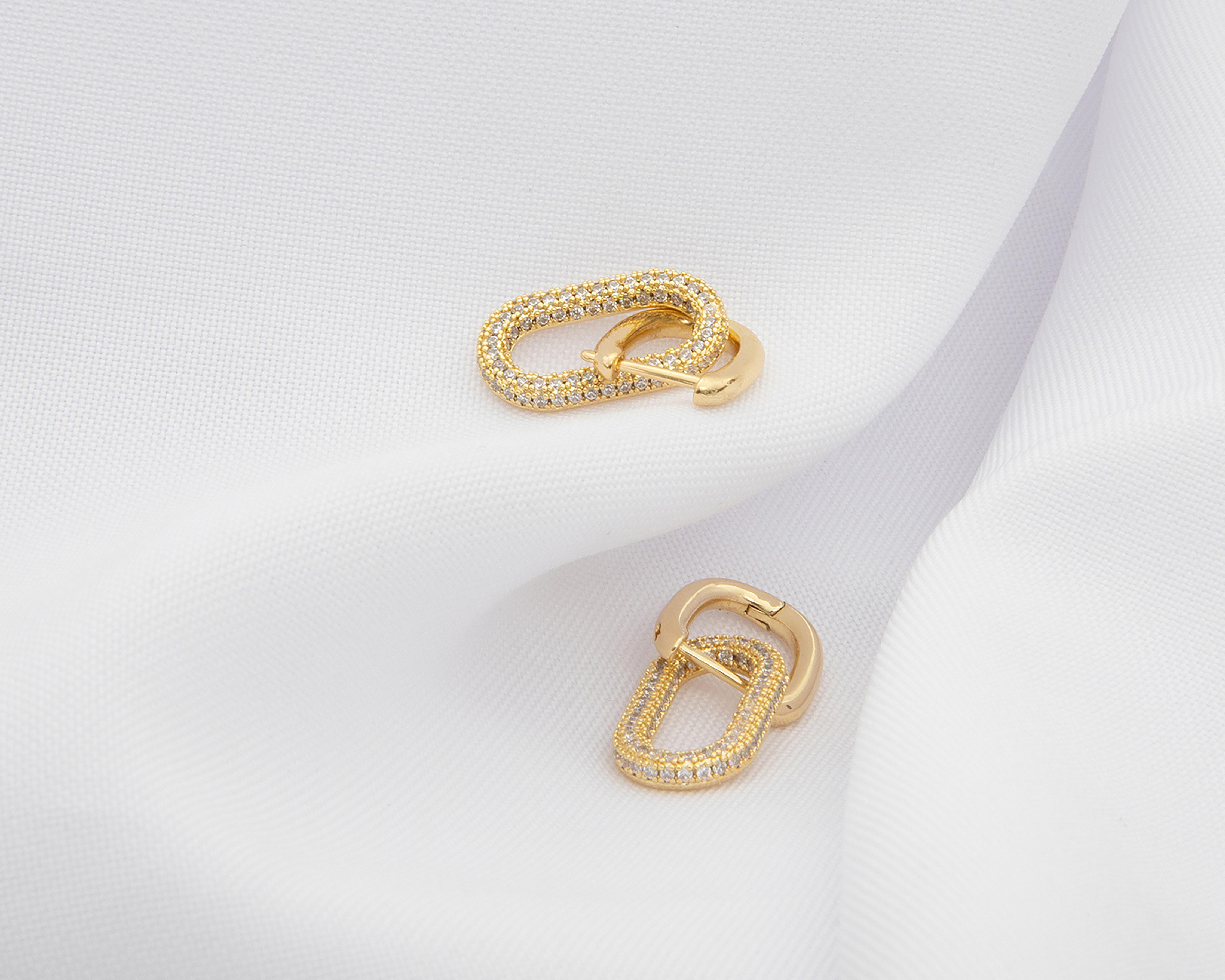Foto 5 | Arracadas de Chapa de Oro 18K Girondela