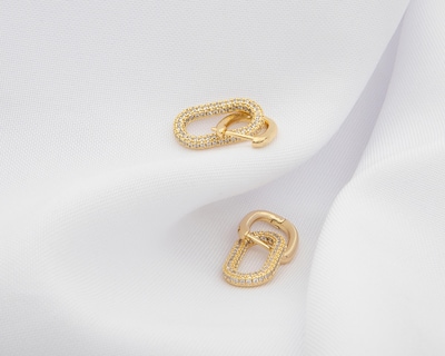 Foto 5 | Arracadas de Chapa de Oro 18K Girondela