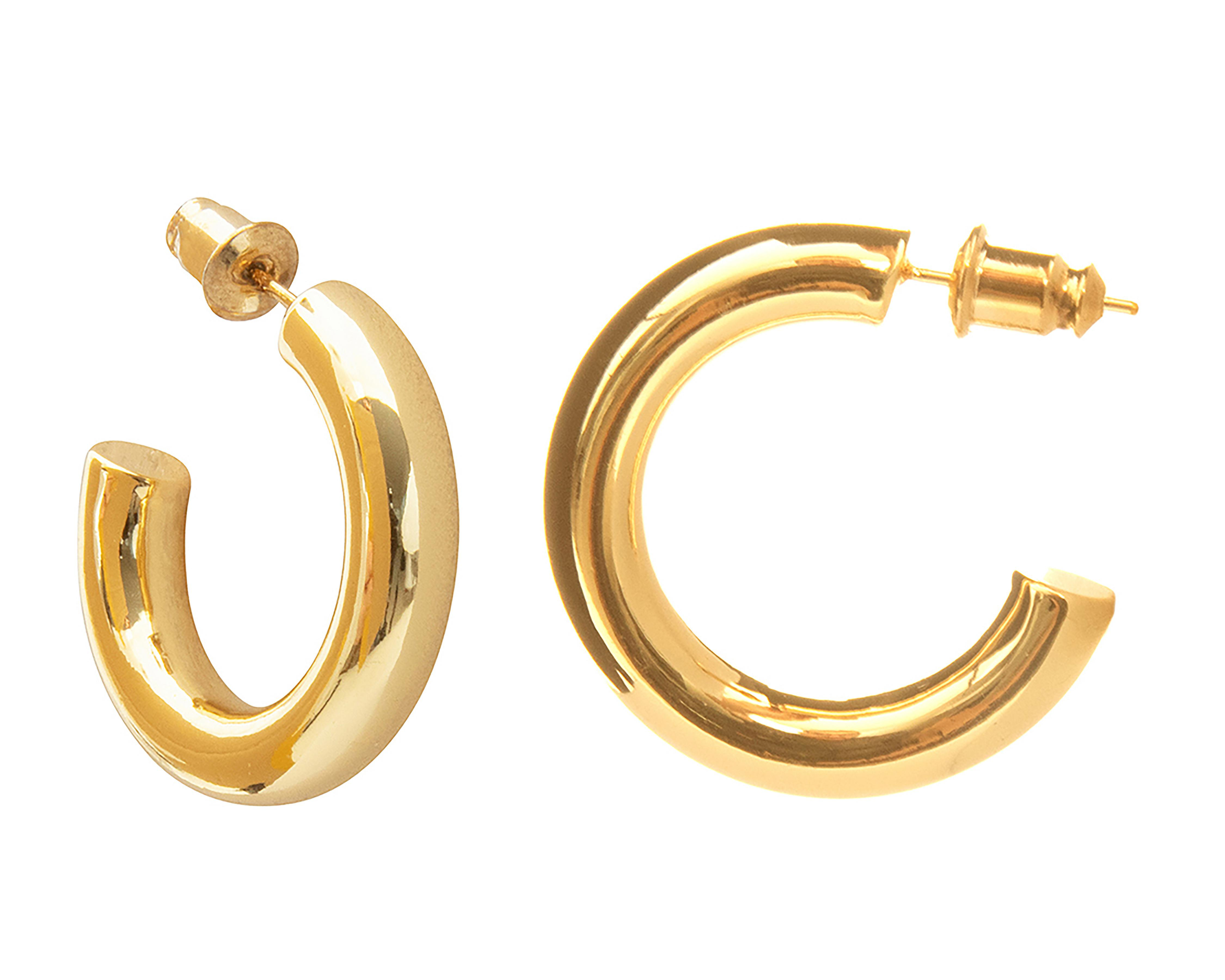 Foto 1 | Arracadas de Chapa de Oro 18K Girondela