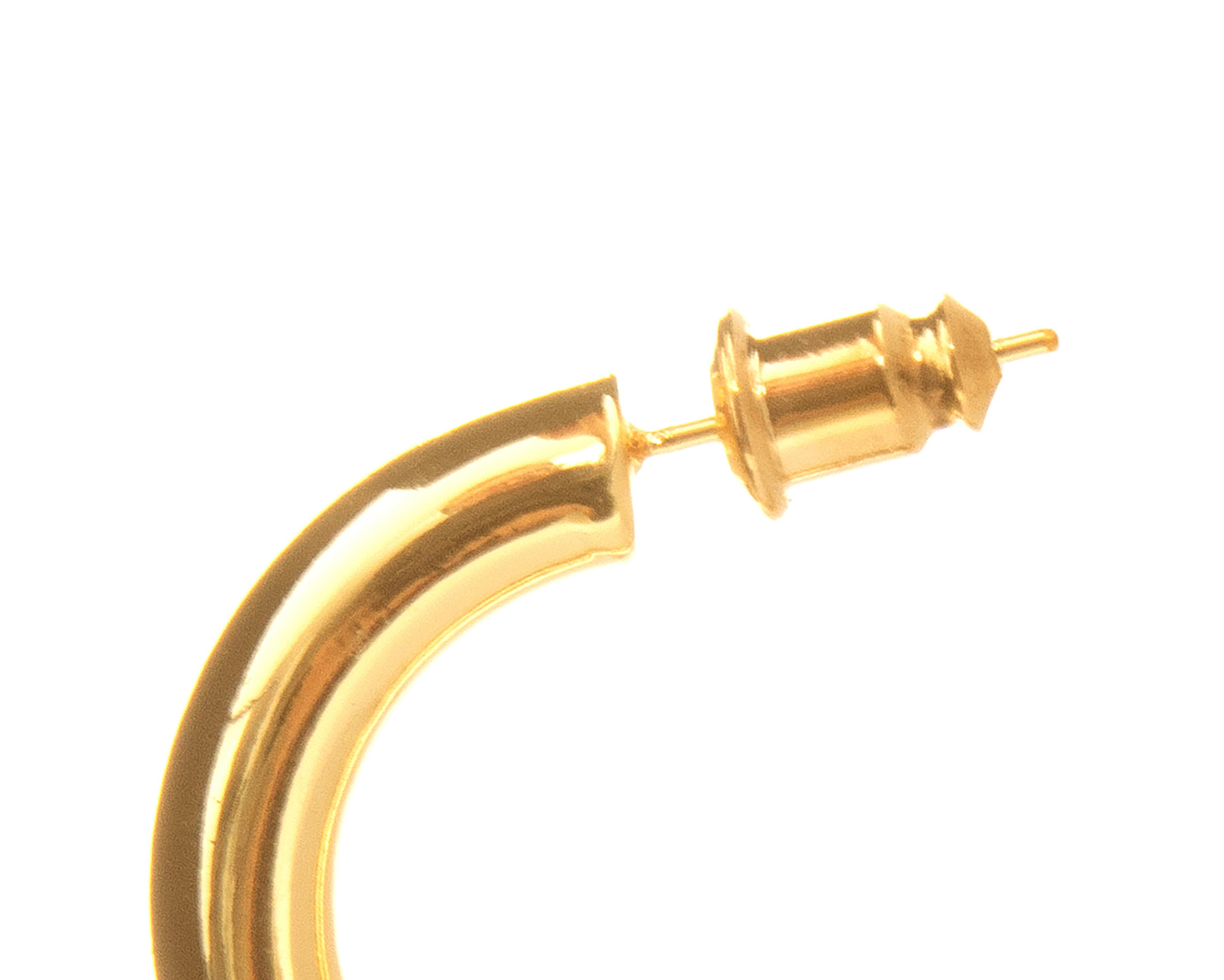 Foto 4 pulgar | Arracadas de Chapa de Oro 18K Girondela