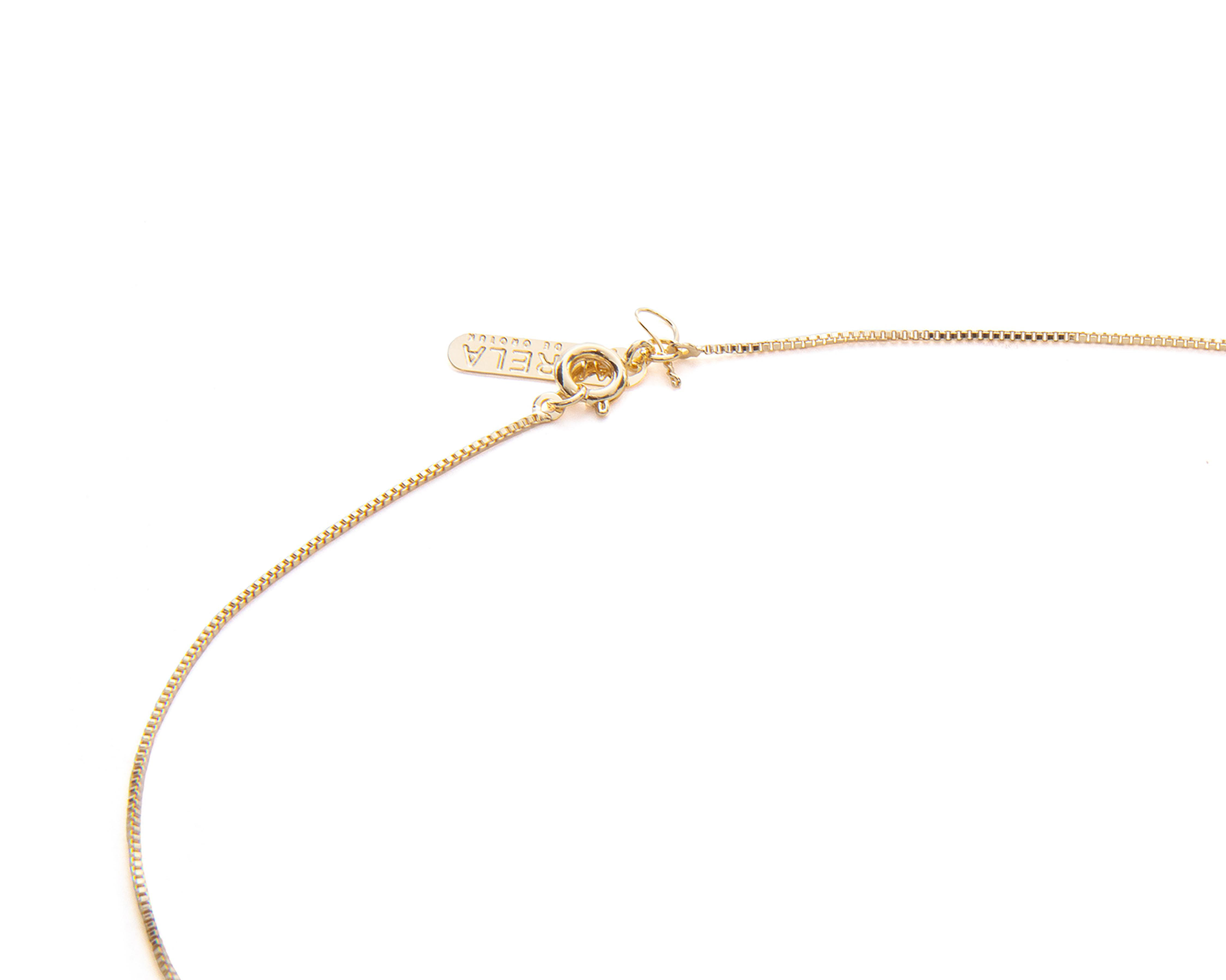 Foto 5 pulgar | Collar de Chapa de Oro 18K Girondela