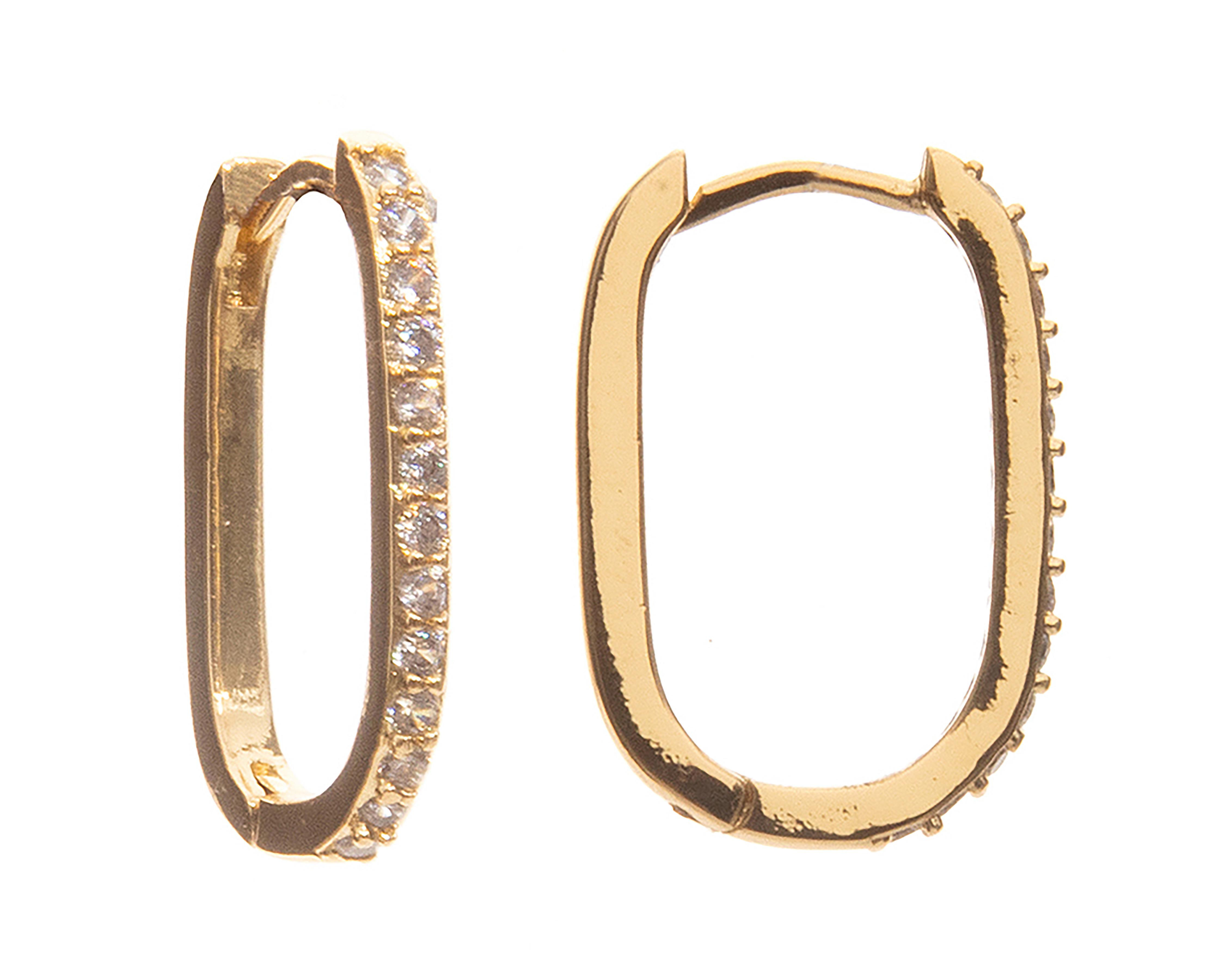 Arracadas de Chapa de Oro 18K Girondela