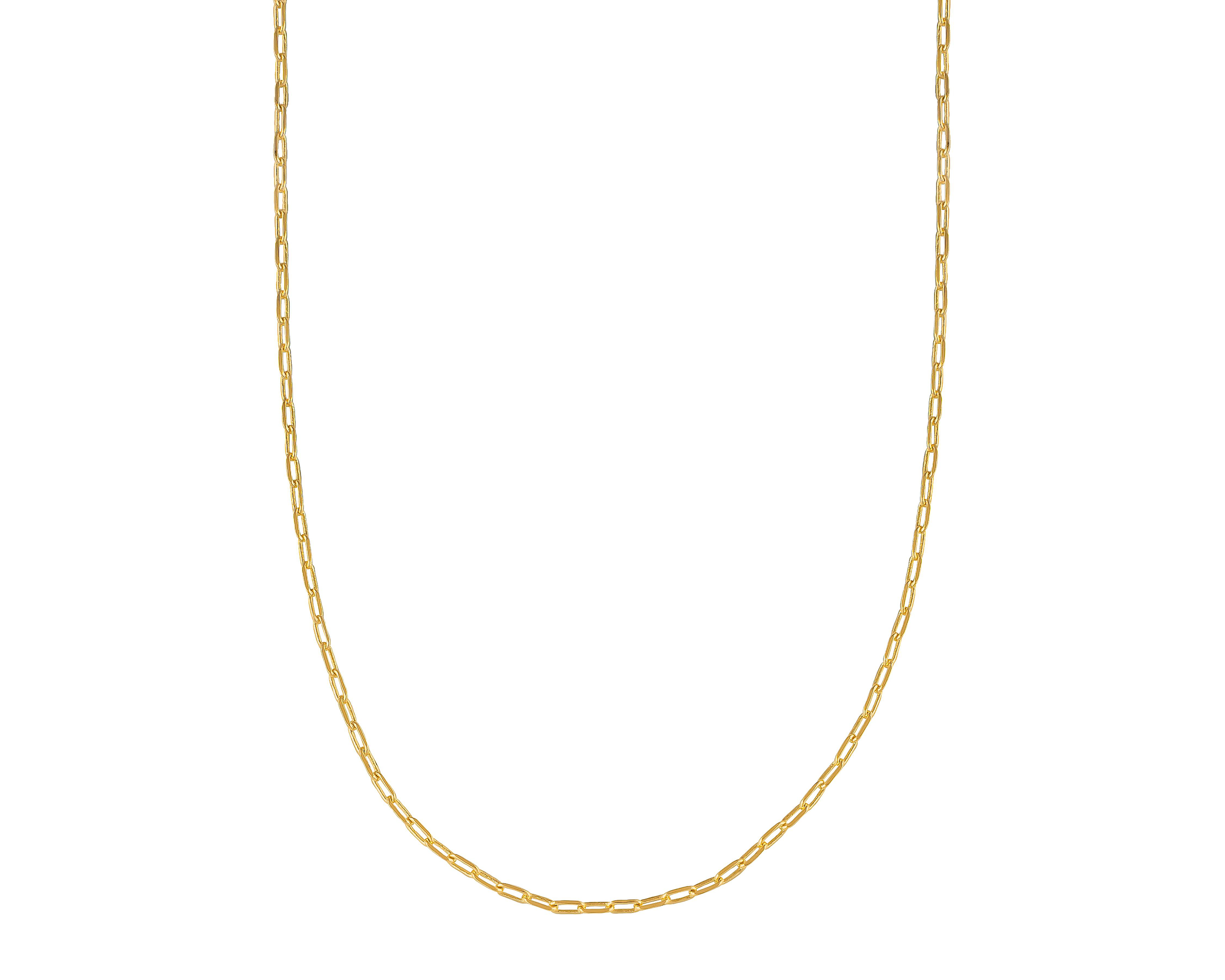 Foto 2 pulgar | Cadena de Chapa de Oro 18K Plafer