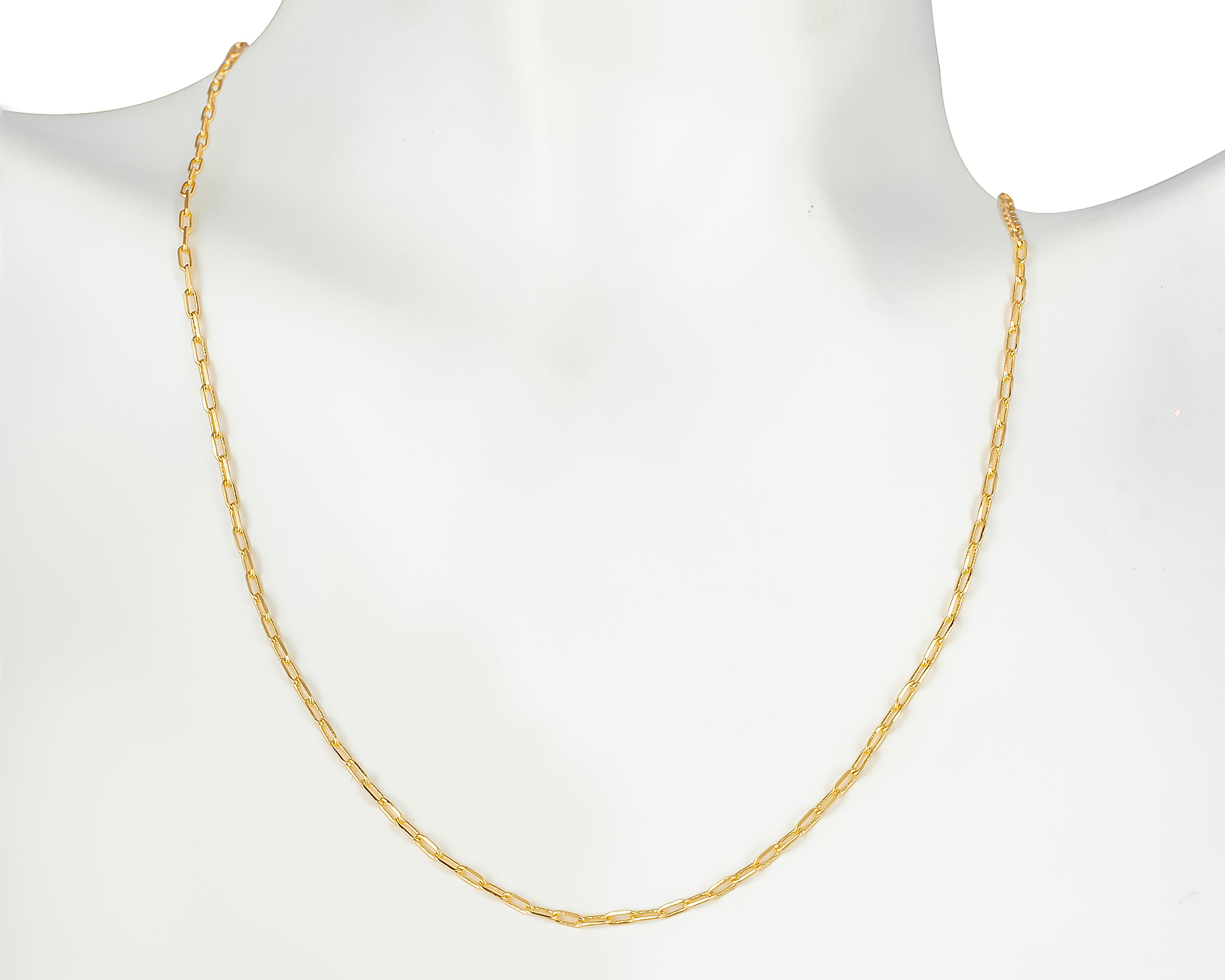 Foto 5 | Cadena de Chapa de Oro 18K Plafer