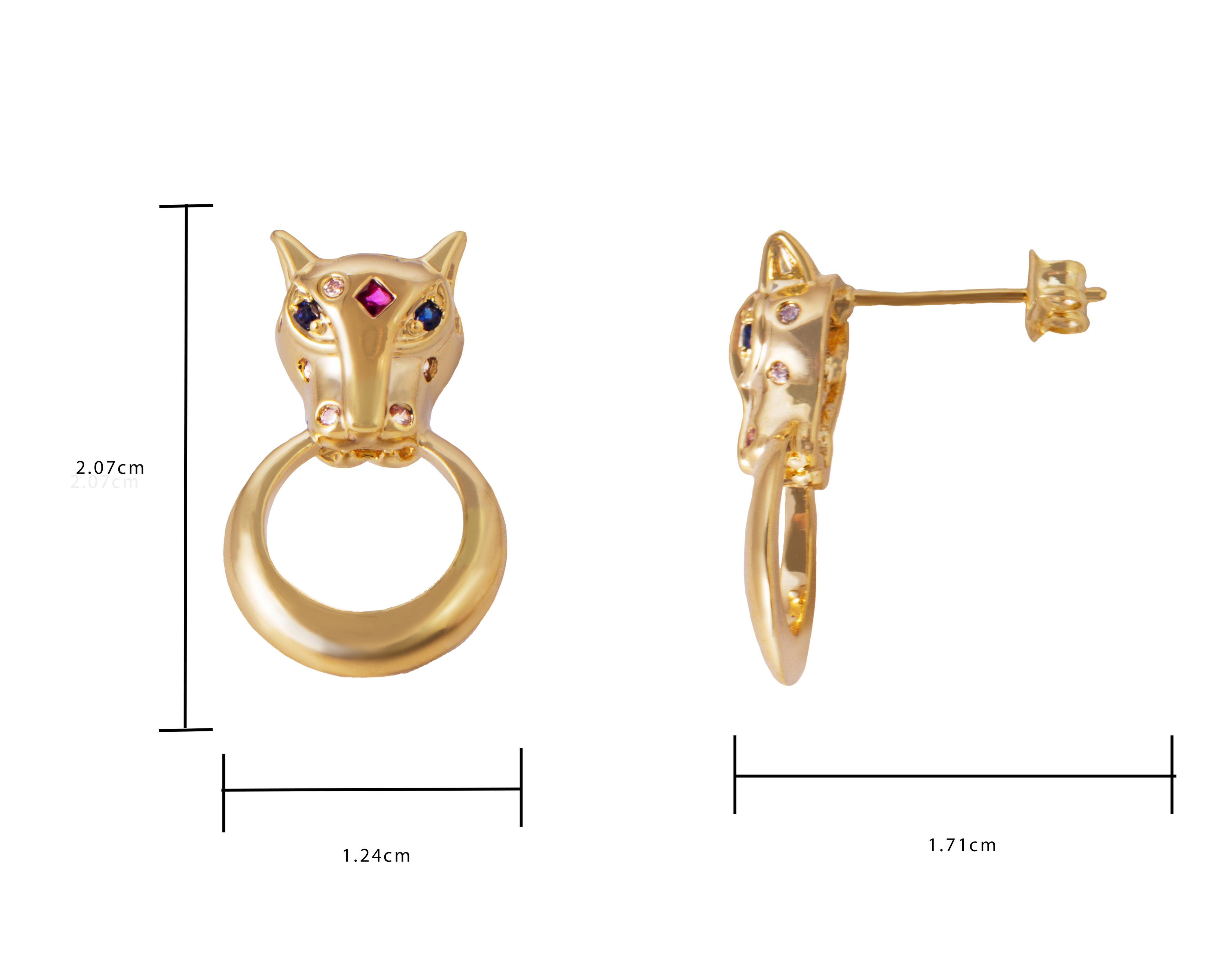 Foto 4 pulgar | Aretes de Chapa de Oro 18K Unlimited