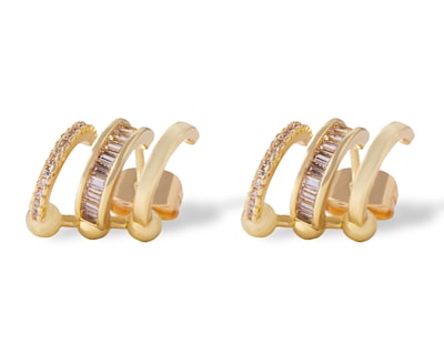 Foto 2 | Aretes de Chapa de Oro 18K Unlimited
