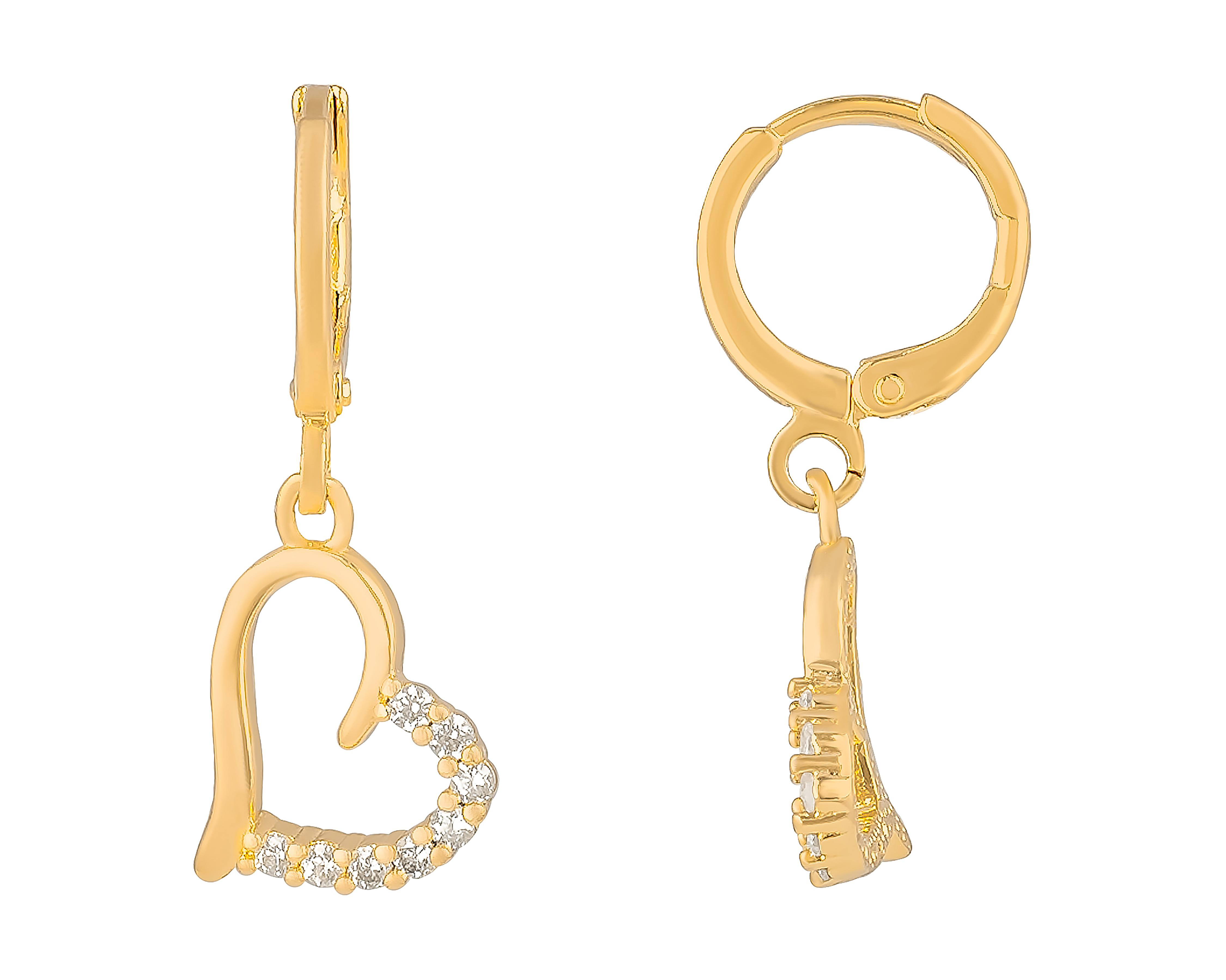 Aretes de Chapa de Oro 18K Plafer