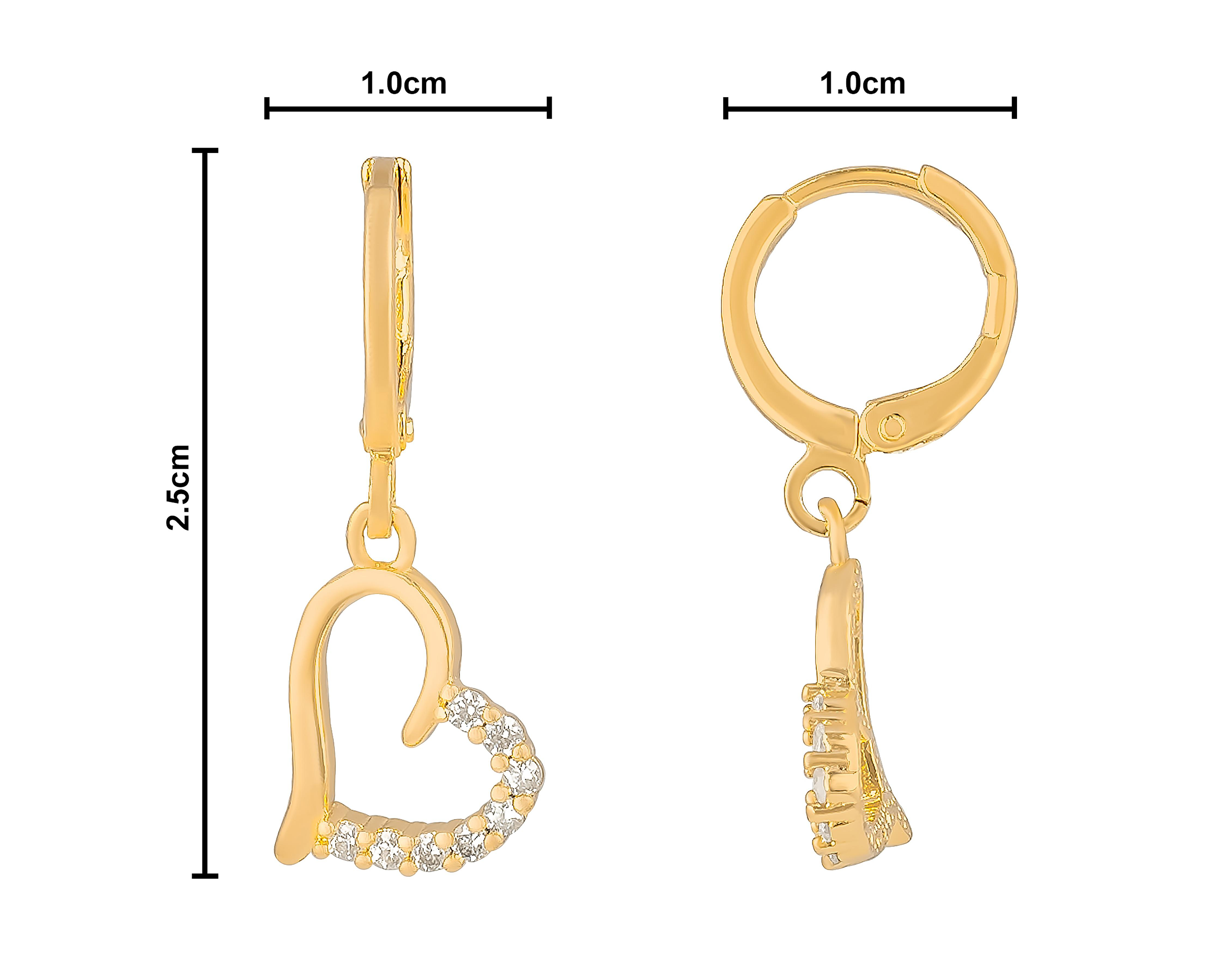 Foto 5 pulgar | Aretes de Chapa de Oro 18K Plafer