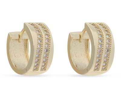 Foto 2 | Aretes de Chapa de Oro 18K Plafer