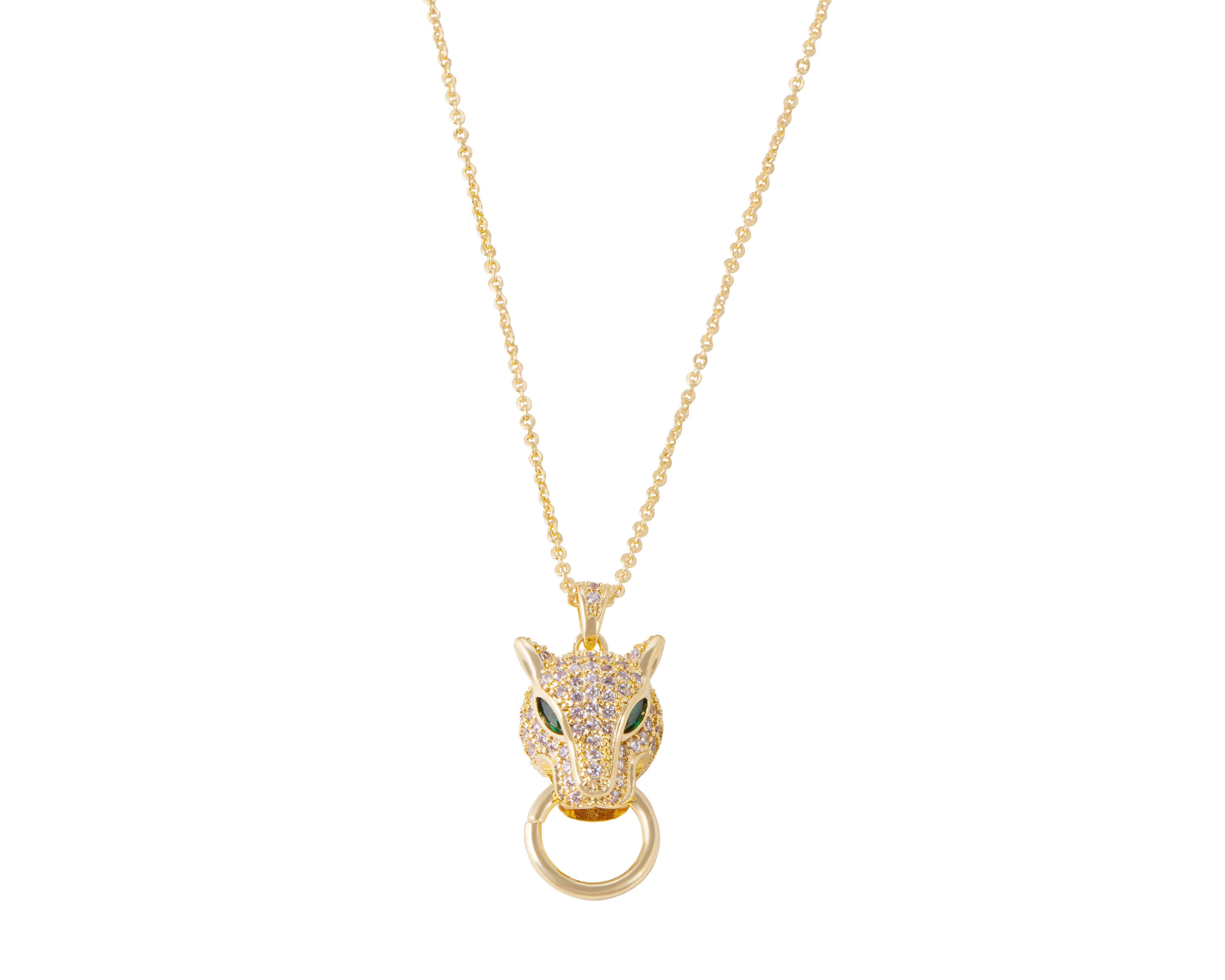 Foto 2 pulgar | Collar de Chapa de Oro 18K Unlimited