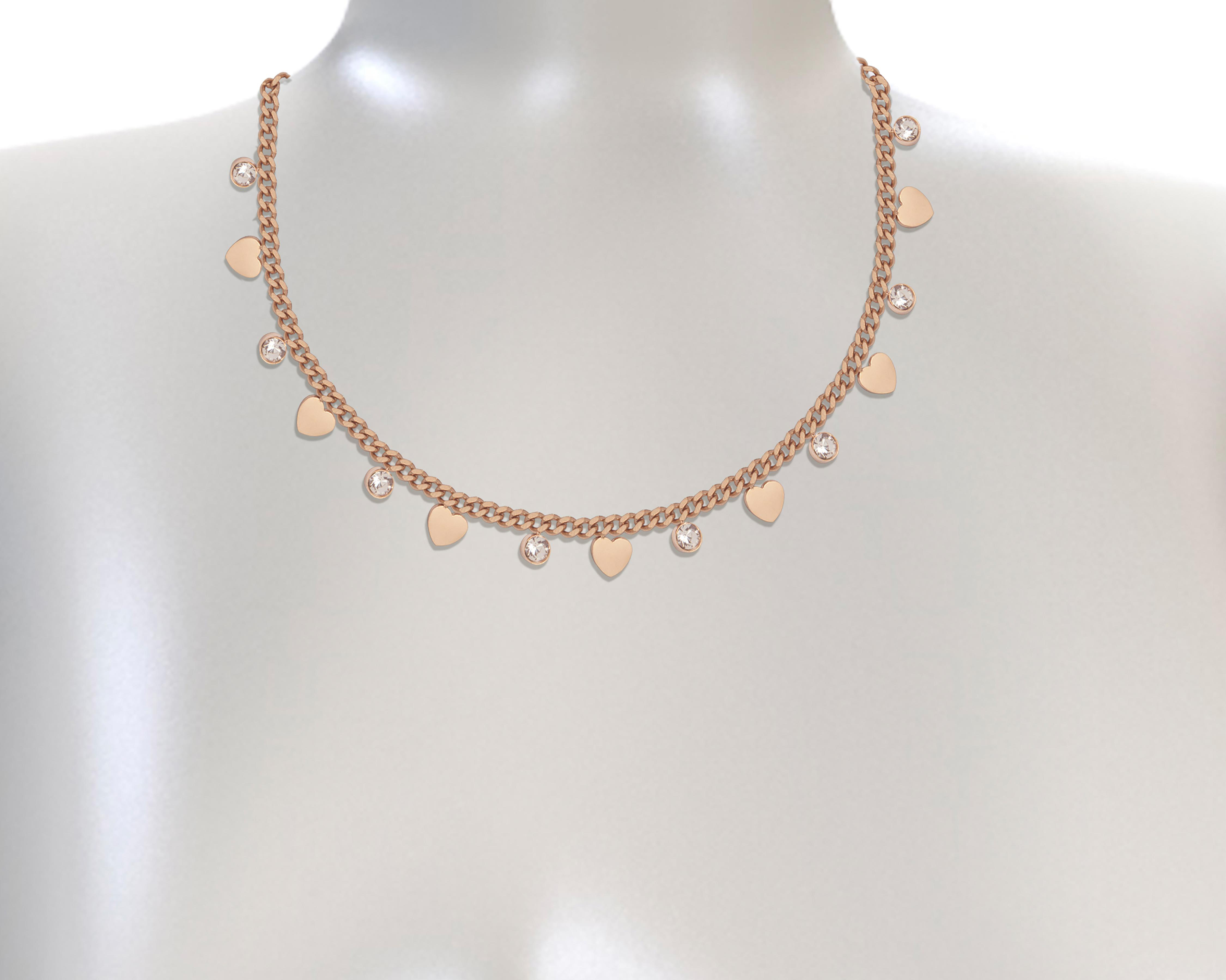 Foto 4 pulgar | Collar de Acero Inoxidable Jennifer Lopez