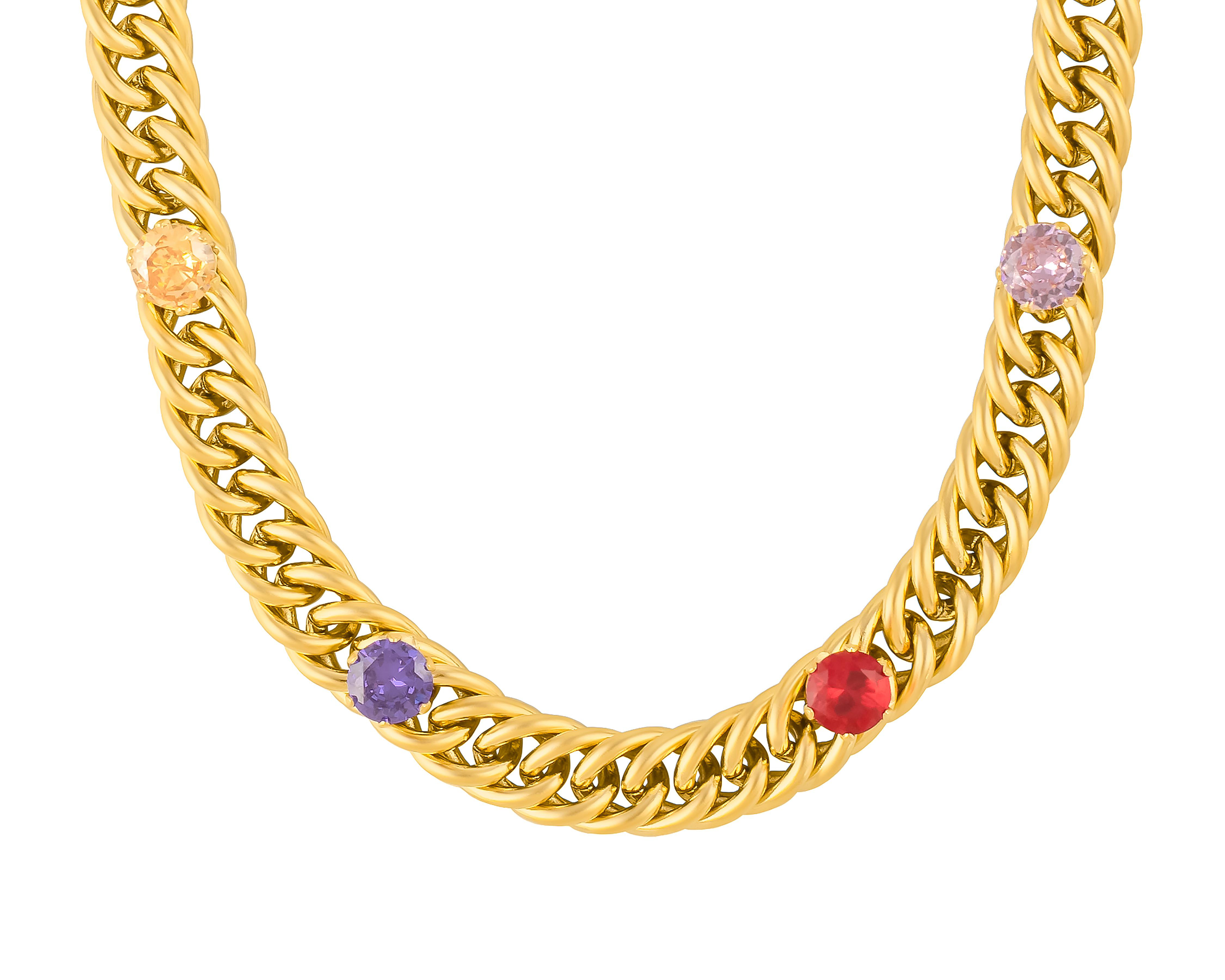 Foto 3 pulgar | Collar de Acero Inoxidable Jennifer Lopez