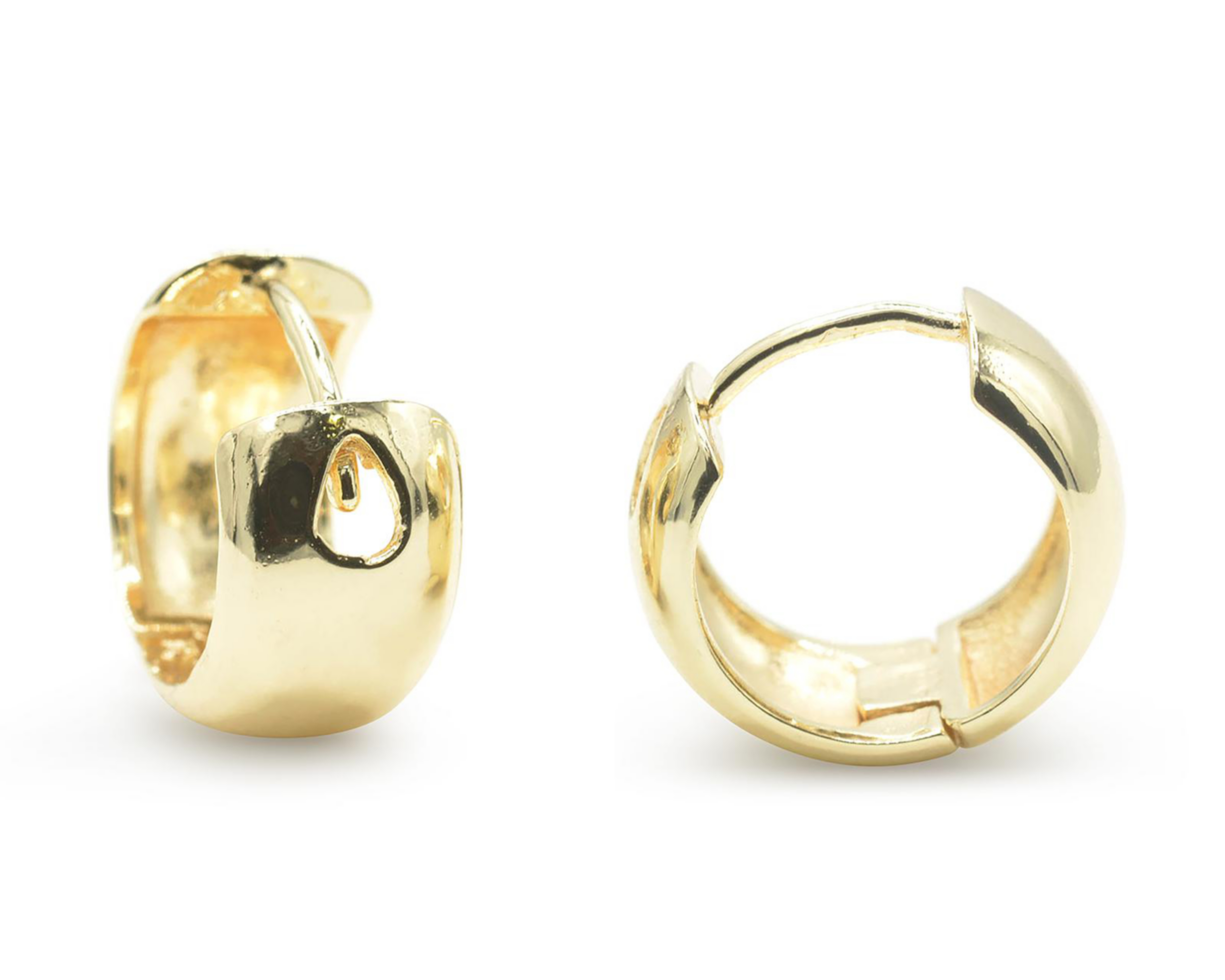 Foto 2 pulgar | Aretes Chapa de Oro 18K Zokko