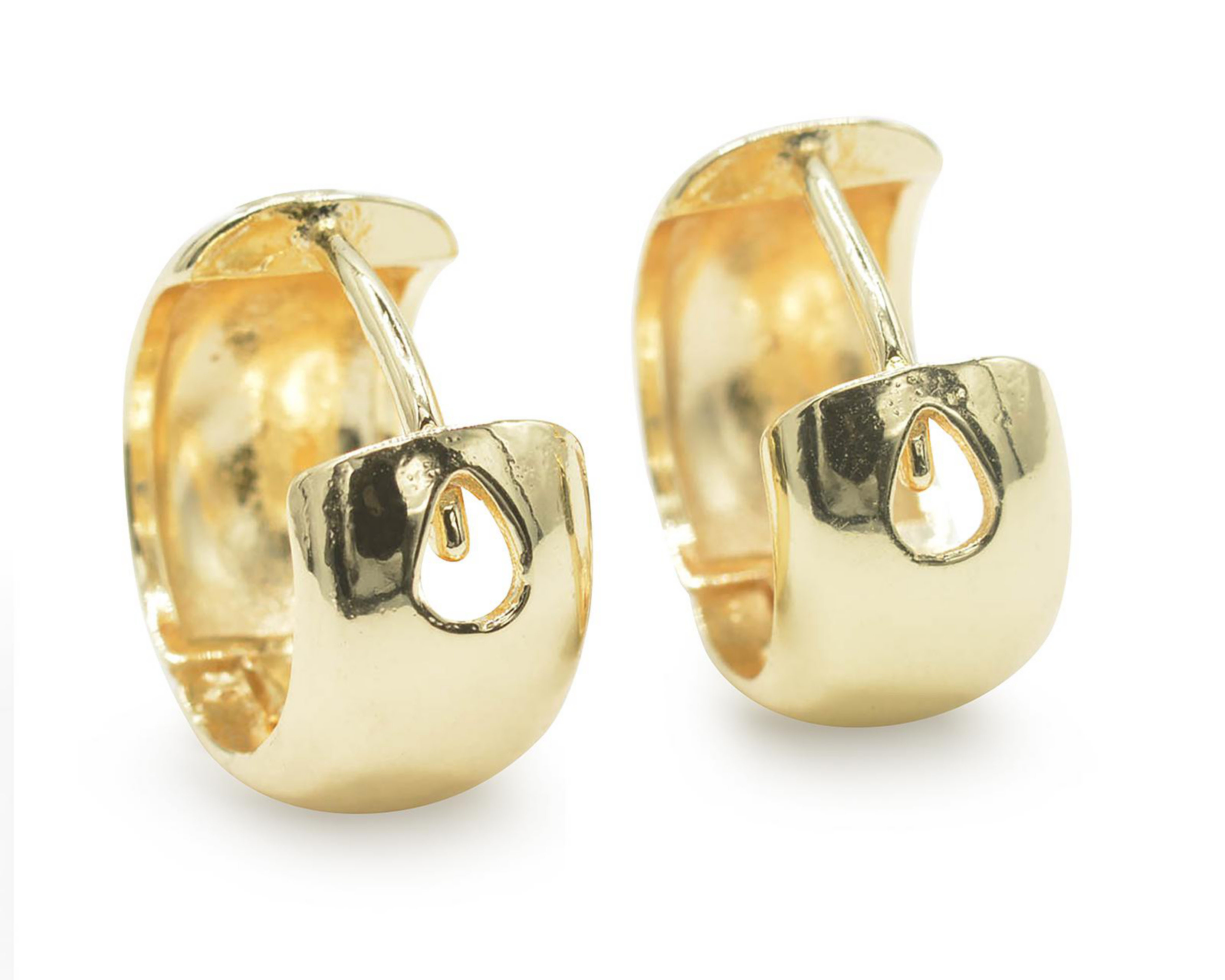 Foto 3 pulgar | Aretes Chapa de Oro 18K Zokko