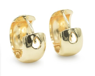 Foto 2 | Aretes Chapa de Oro 18K Zokko