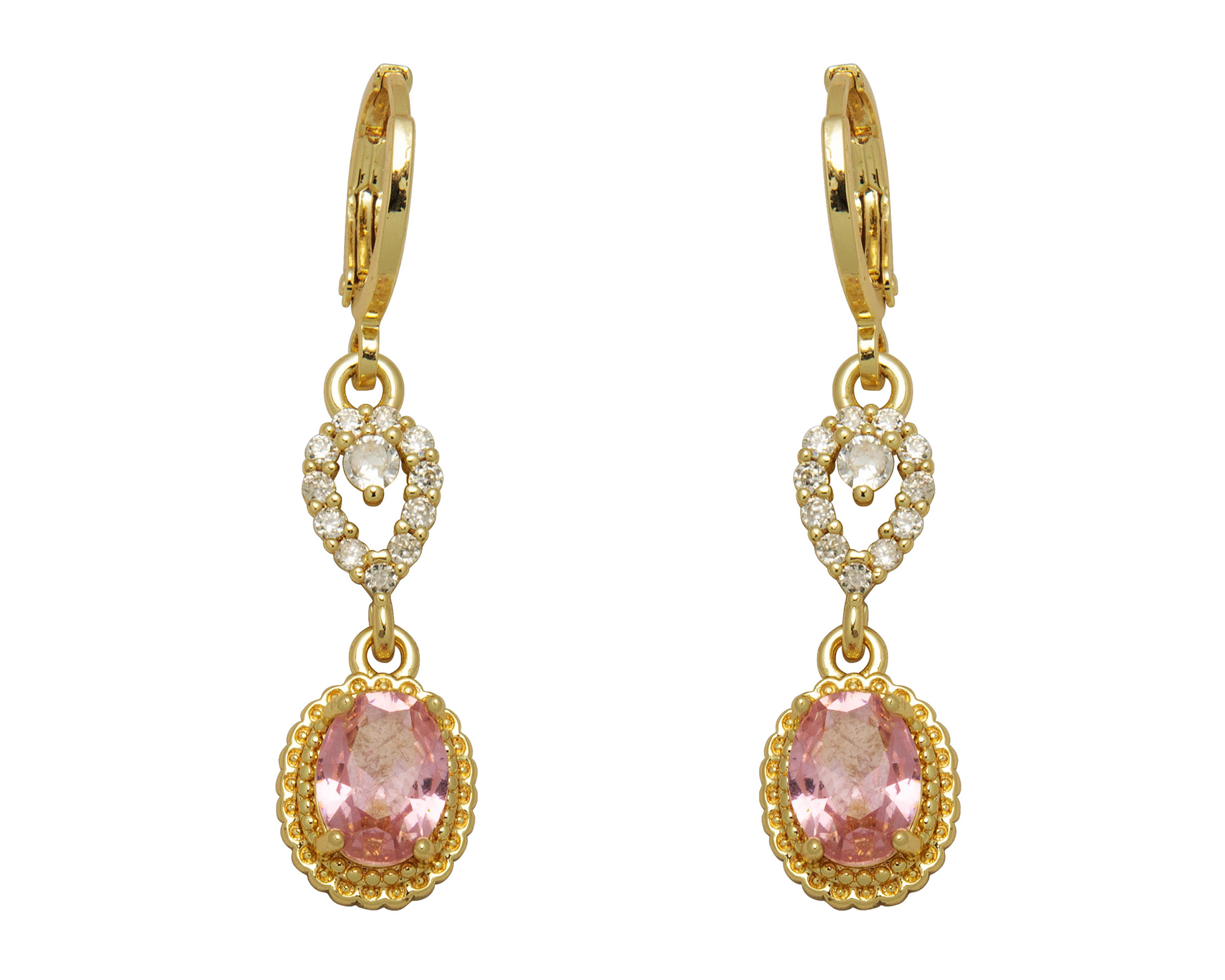 Foto 4 pulgar | Collar y Aretes de Chapa de Oro 18K Sentimientos