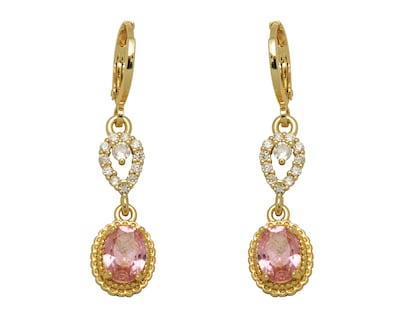 Foto 3 | Collar y Aretes de Chapa de Oro 18K Sentimientos