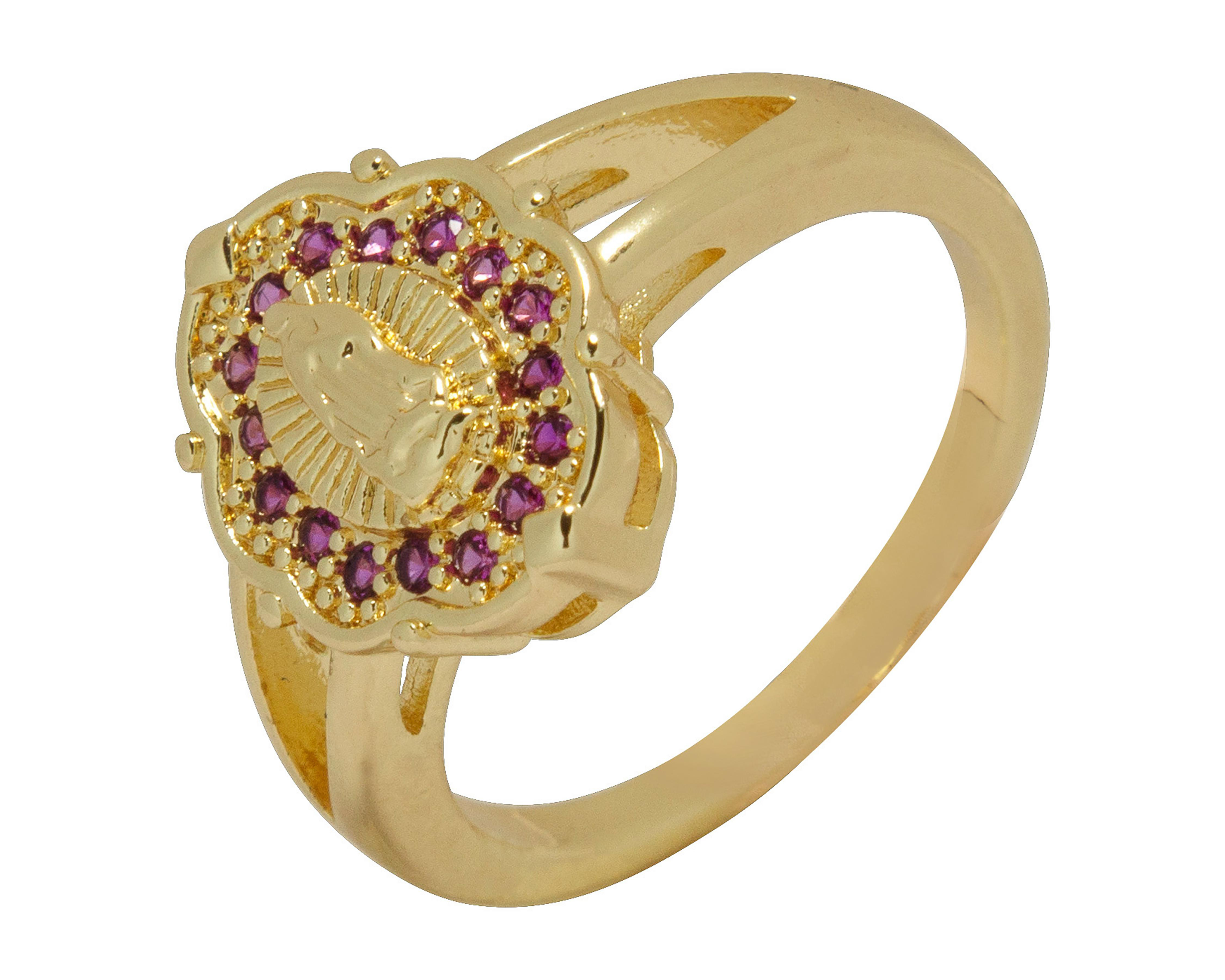 Foto 2 pulgar | Anillo de Chapa de Oro 18K Nro. 8-8.5
