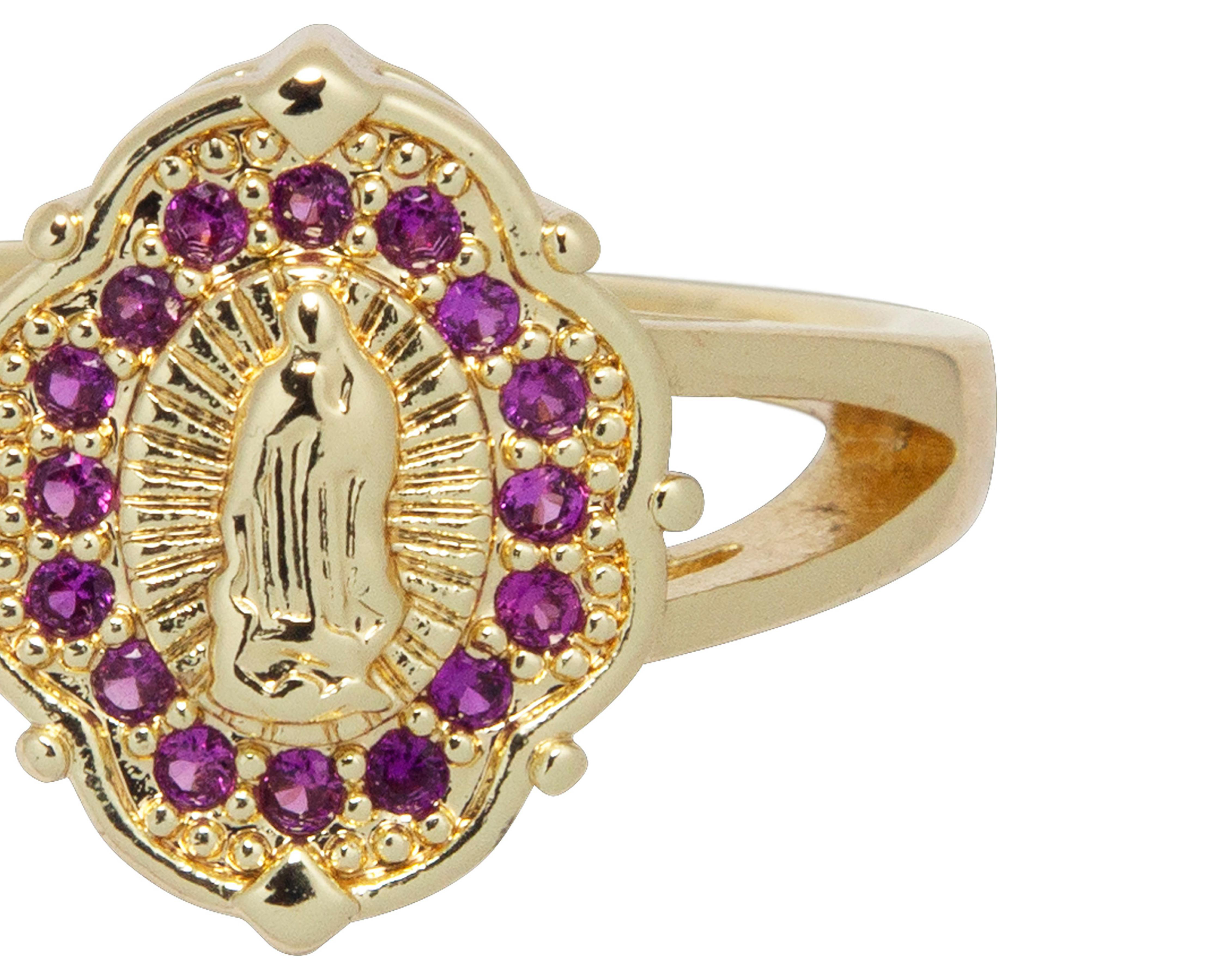 Foto 5 pulgar | Anillo de Chapa de Oro 18K Nro. 8-8.5