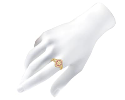 Foto 5 | Anillo de Chapa de Oro 18K Nro. 8-8.5