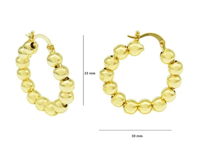 Foto 3 | Arracadas de Chapa de Oro 18K Diseños Creativos