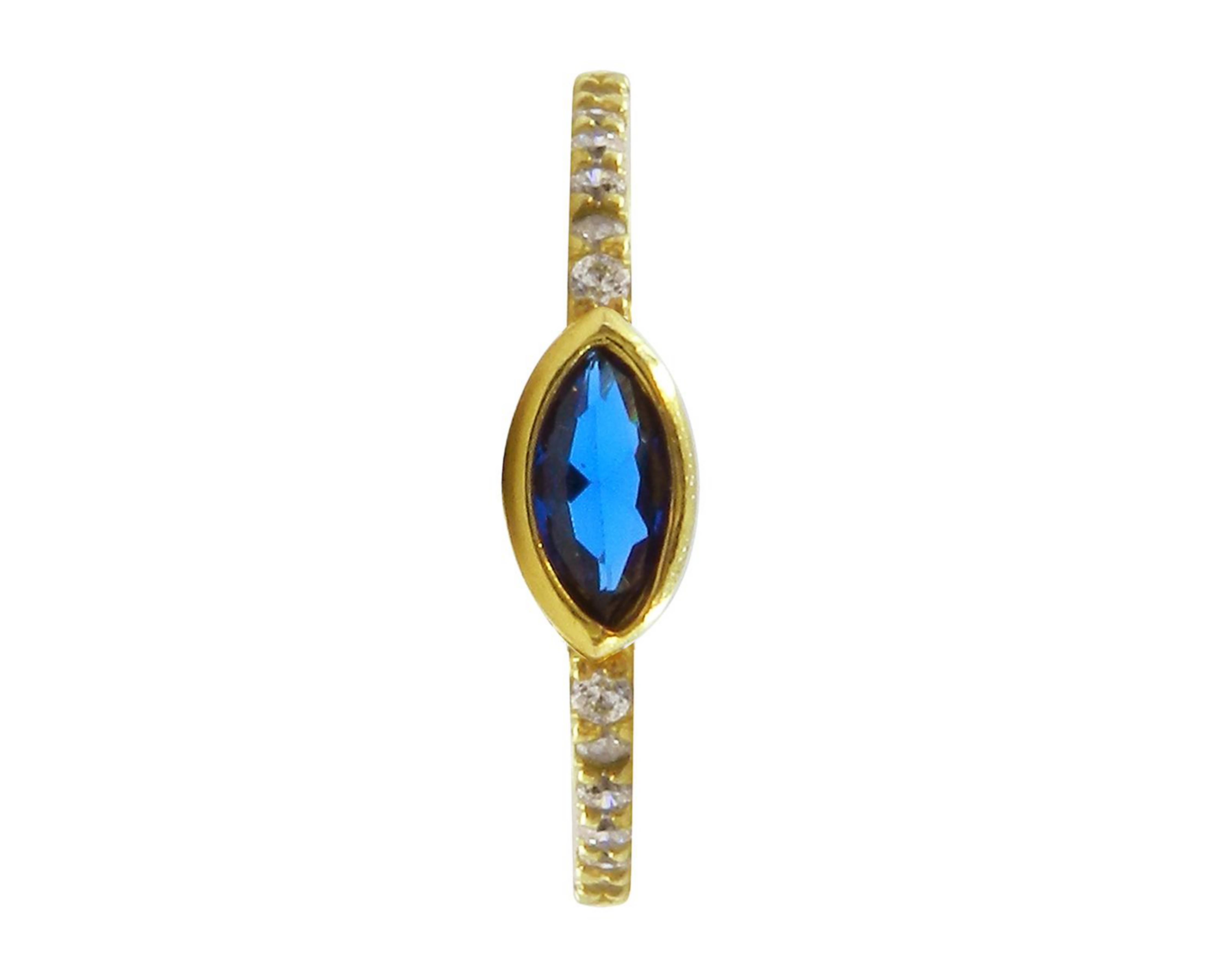 Foto 2 pulgar | Anillo de Chapa de Oro 18K Nro. 8