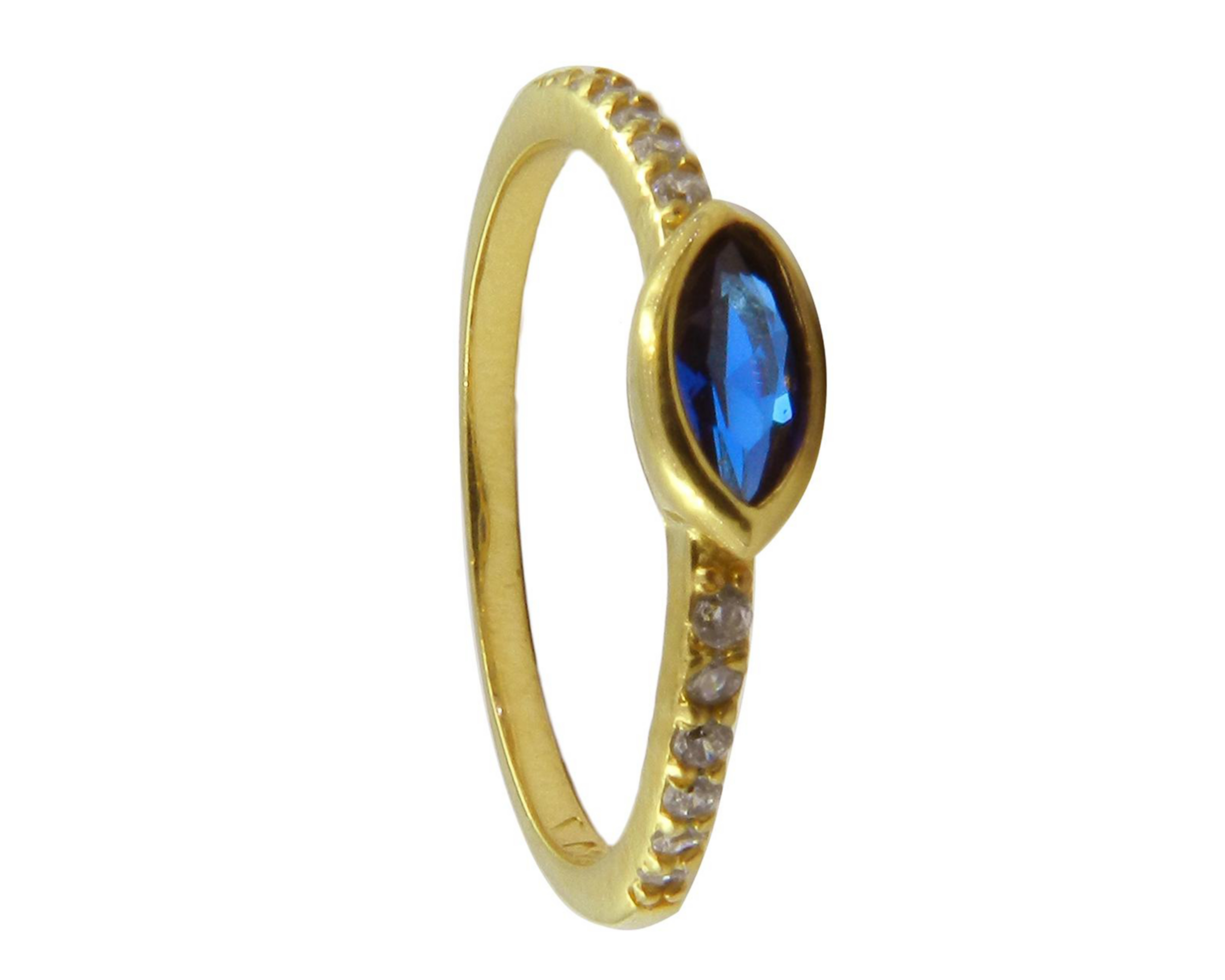 Foto 4 pulgar | Anillo de Chapa de Oro 18K Nro. 8