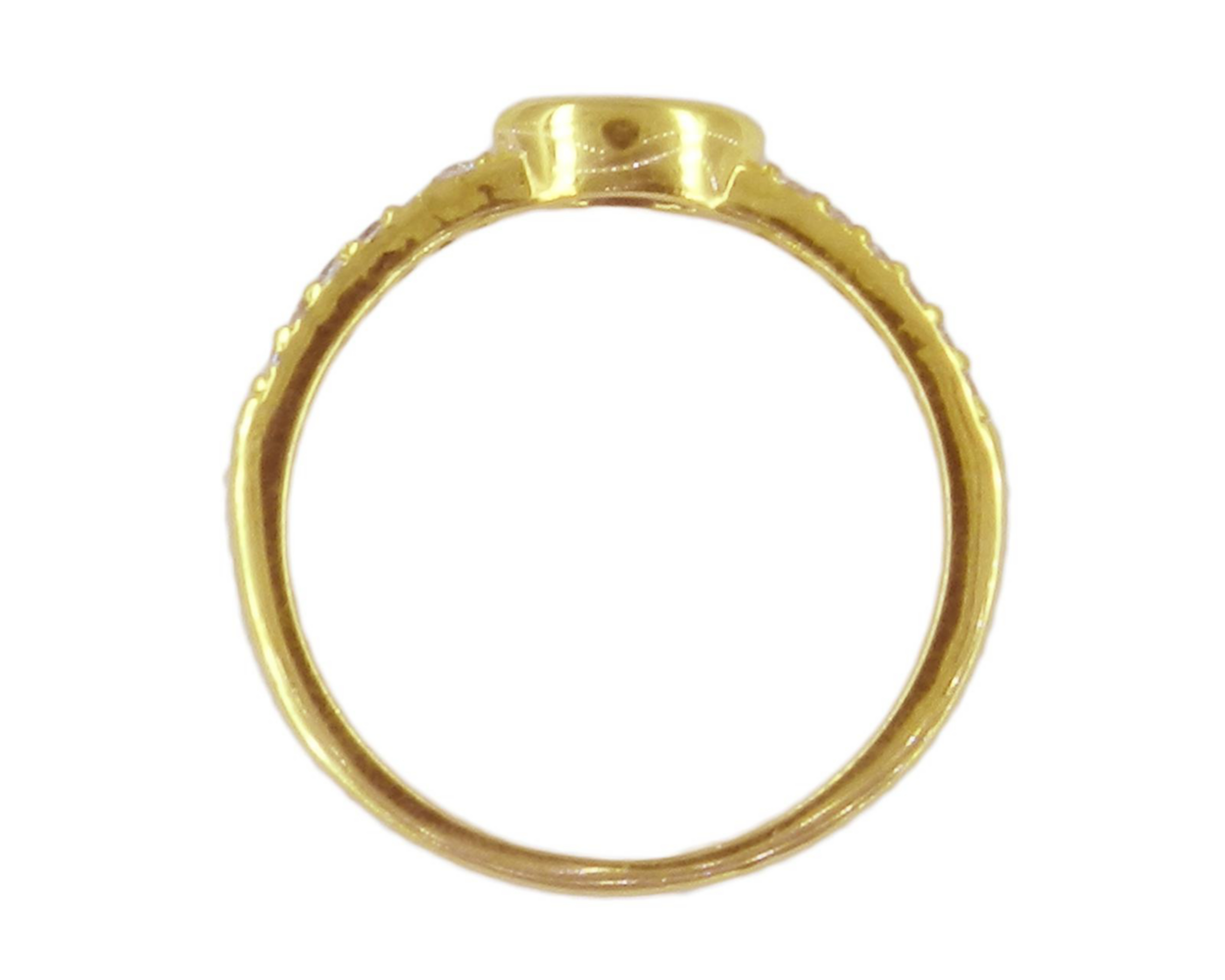 Foto 5 pulgar | Anillo de Chapa de Oro 18K Nro. 8