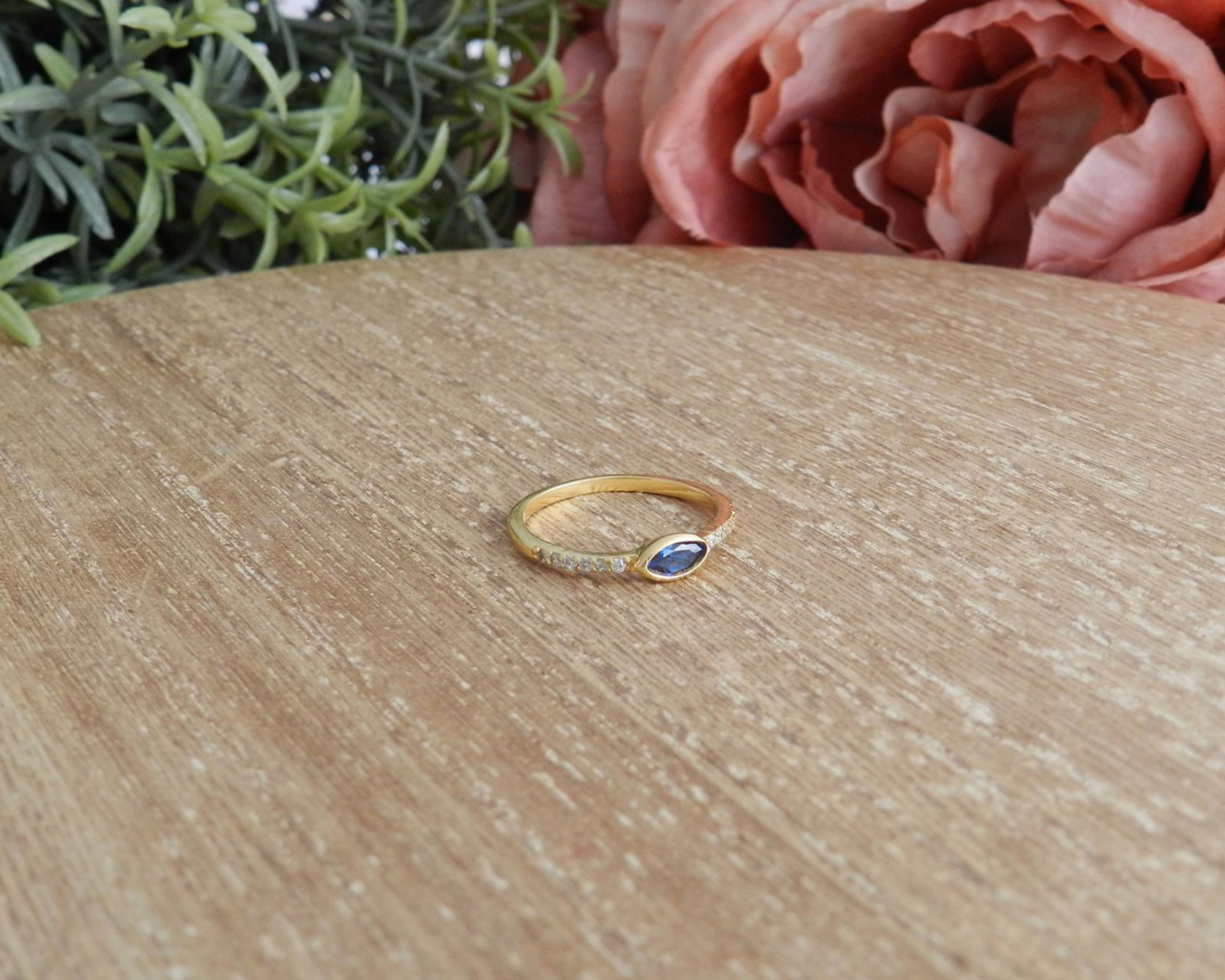 Foto 7 pulgar | Anillo de Chapa de Oro 18K Nro. 8