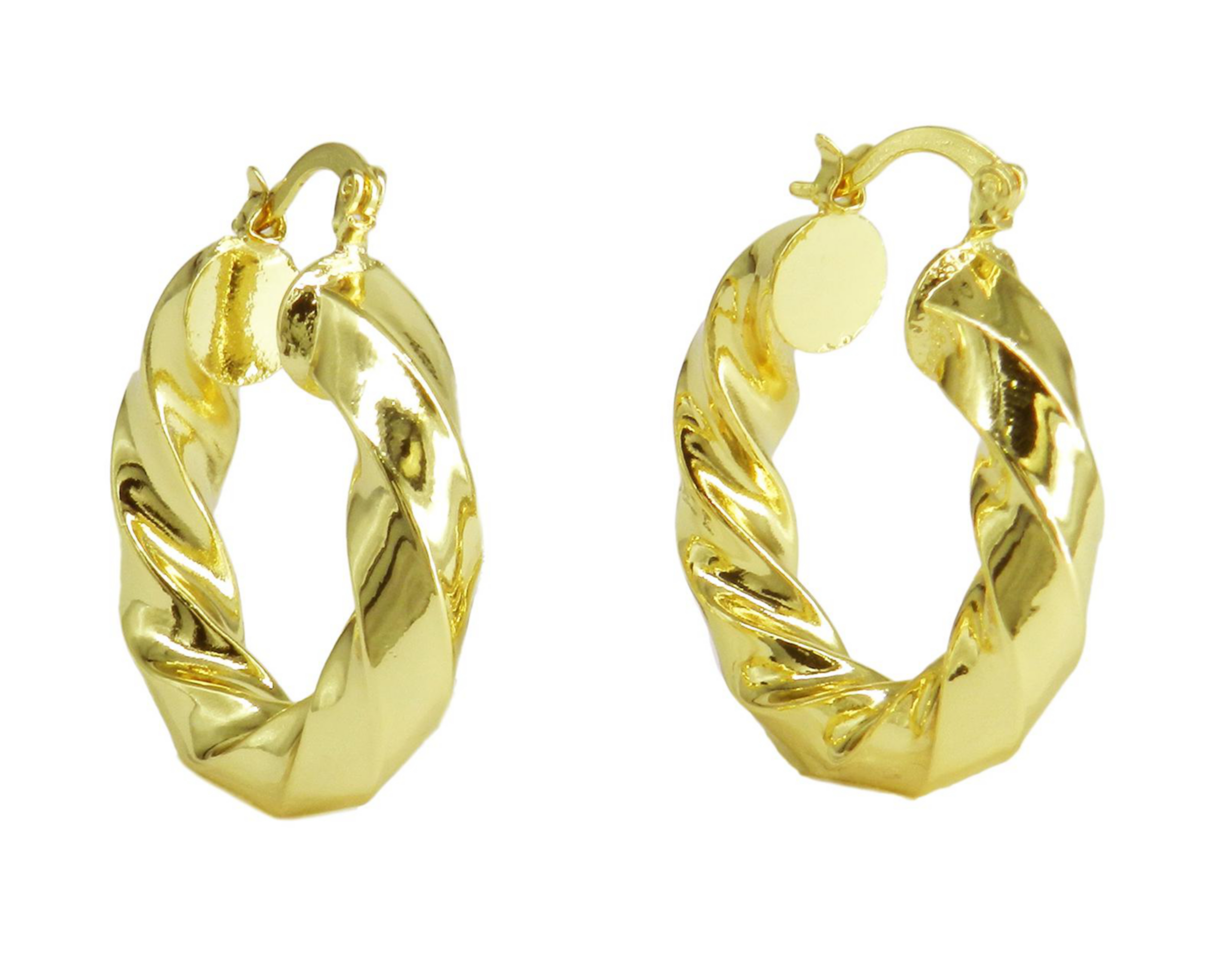 Foto 2 pulgar | Arracadas de Chapa de Oro 18K Diseños Creativos
