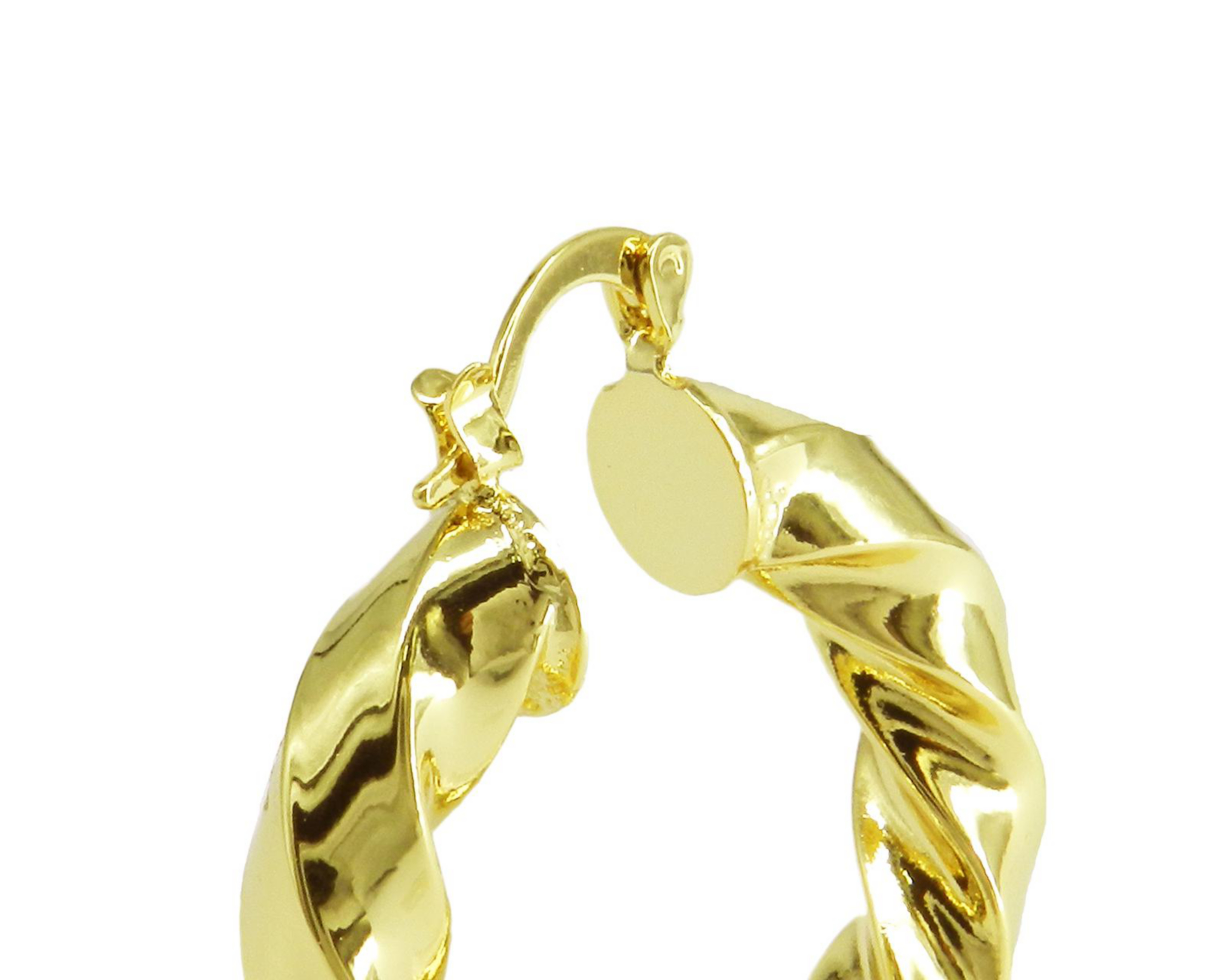 Foto 3 pulgar | Arracadas de Chapa de Oro 18K Diseños Creativos