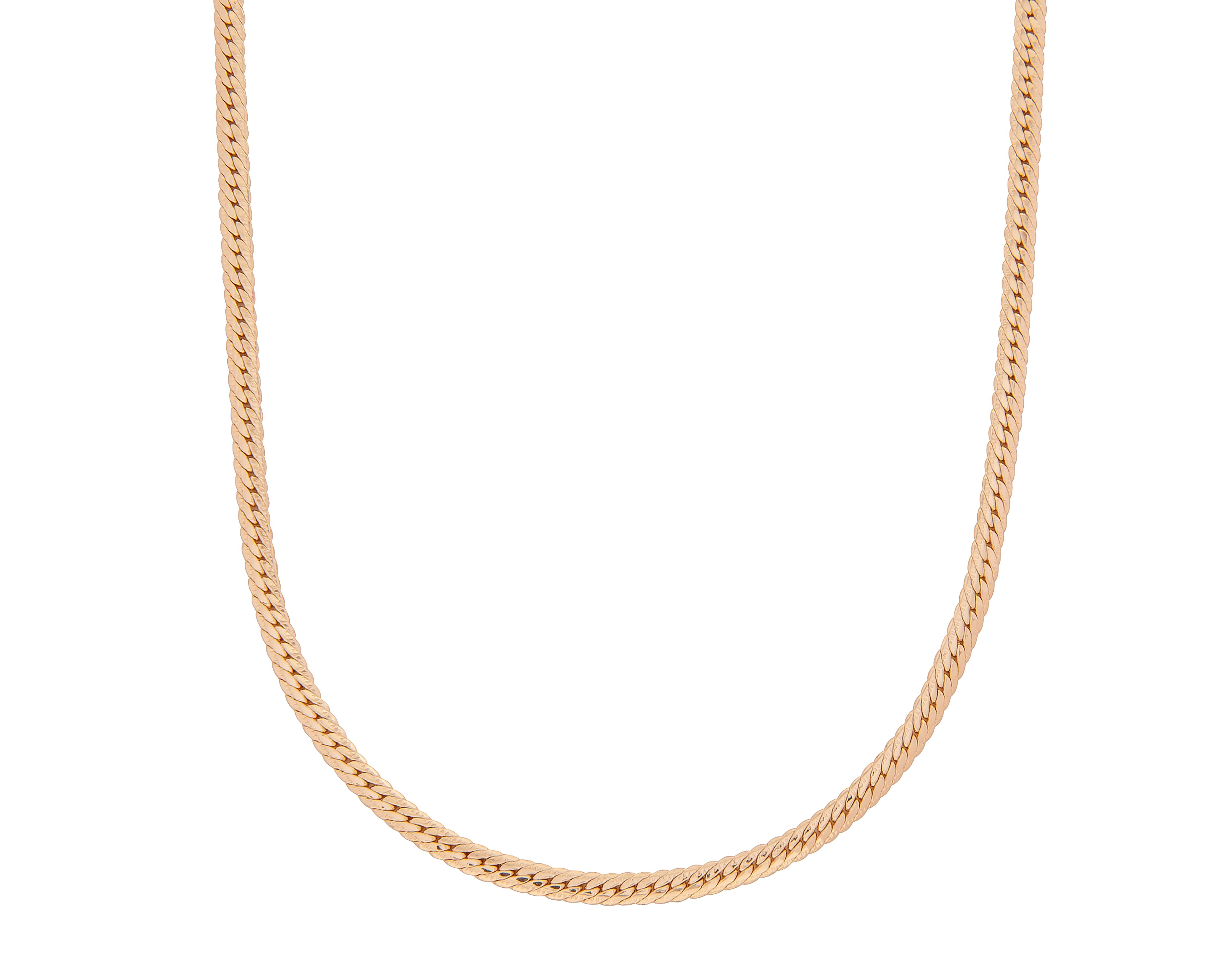 Foto 2 pulgar | Collar Chapa de Oro 18K Frassinoro