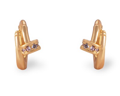 Foto 2 | Aretes de Chapa de Oro 18K Unlimited
